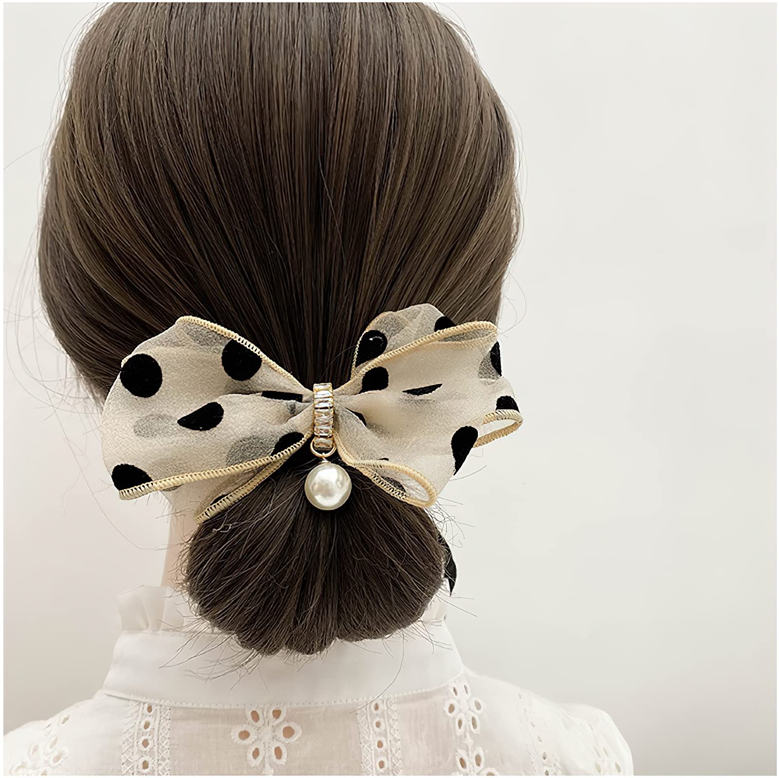 Flexible Reusable Hair Bun Maker - Magic Donut Bun Maker for Quick & Easy French Twist, Bow & Korean Hairstyles | Fashionable Hair Styling Accessories for Women & Girls (Red & Black) | Perfect for Summer, Parties, Weddings & Everyday Wear