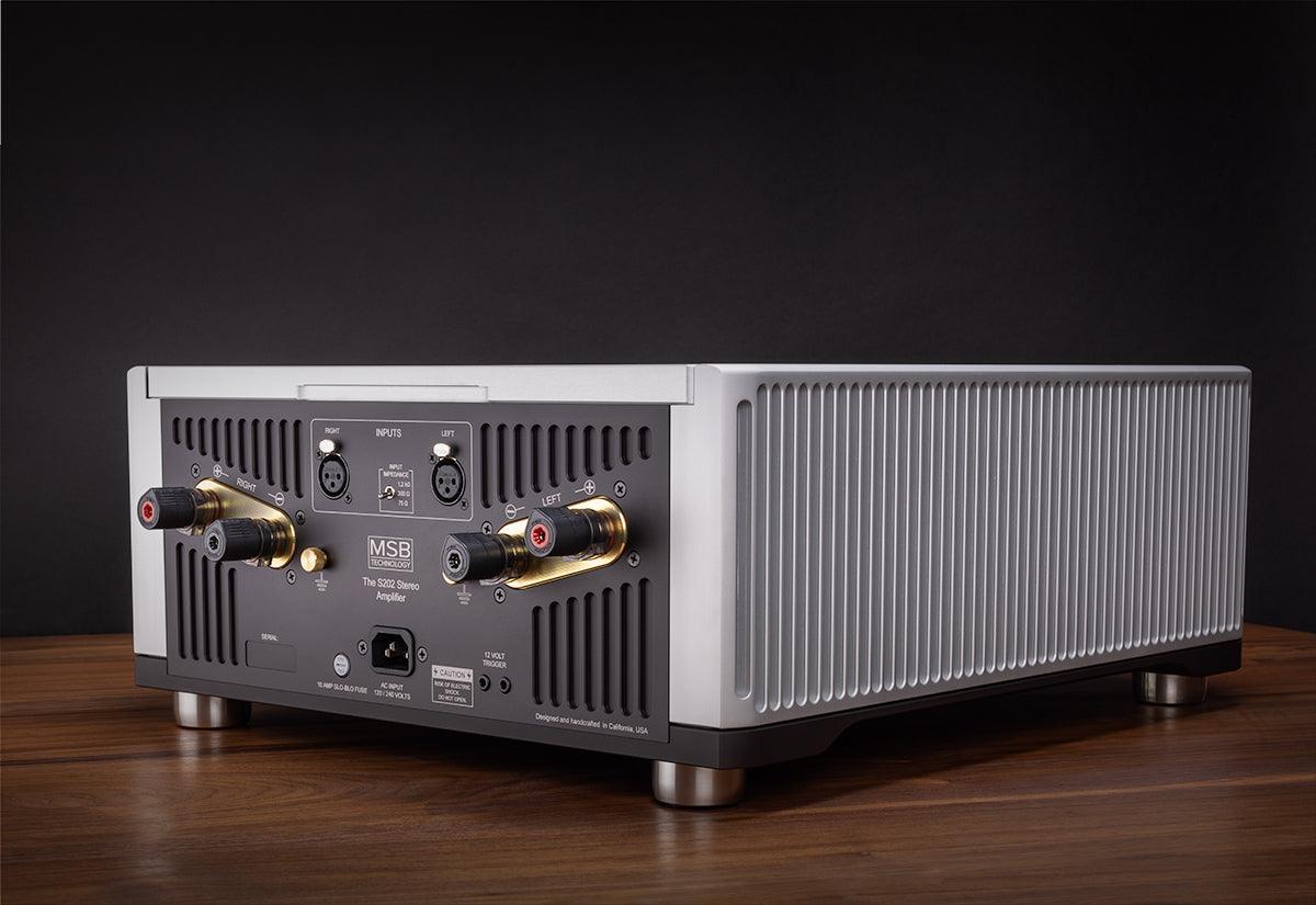 MSB S202 High Power Stereo Amplifier - 2 Channel Home Audio Receiver for Speakers, Perfect for Home Theater, Music Studio & Entertainment Systems