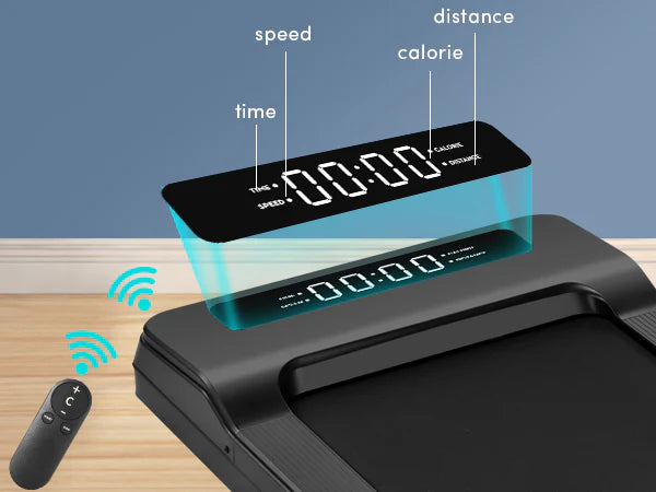LifeSpan TX6 GlowUp Under Desk Treadmill - Compact Walking Pad for Home & Office - Stay Active While Working or Relaxing
