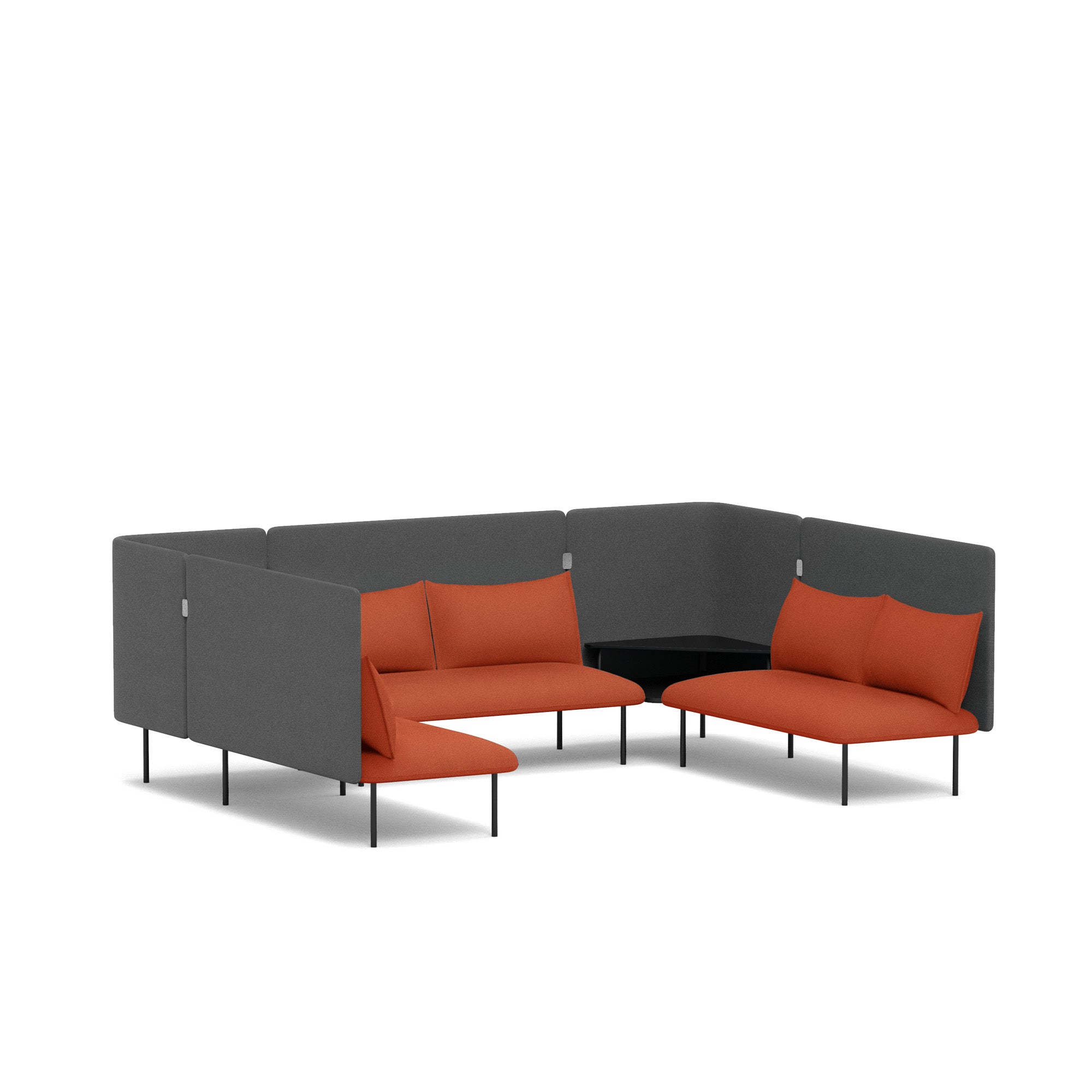 QT Adaptable Collab Lounge Sofa - Modular Sectional Couch for Office & Home - Perfect for Collaborative Workspaces, Living Rooms, and Lounge Areas