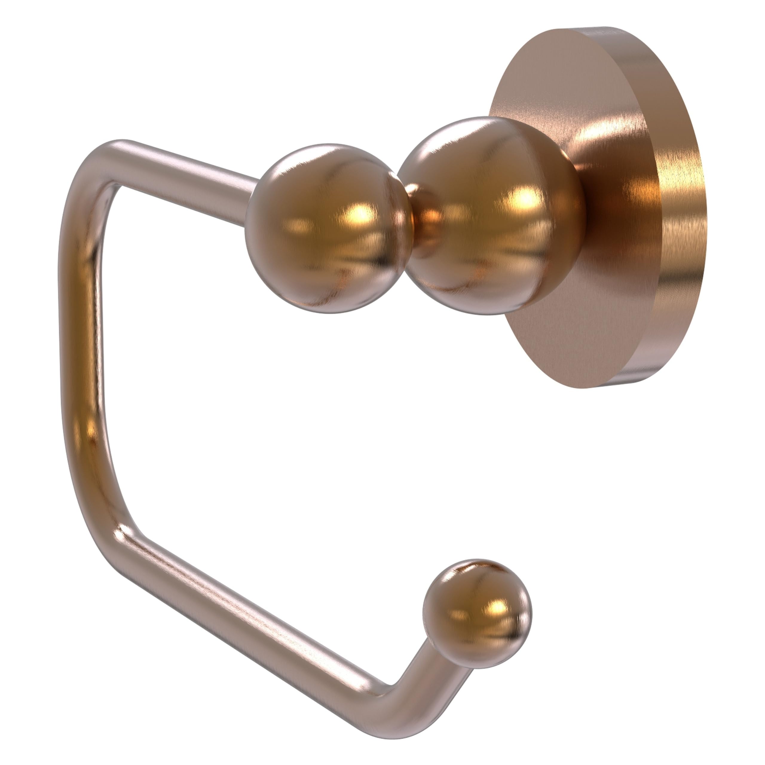 Allied Brass BL-24E-BBR Bolero Collection European Style Tissue Toilet Paper Holder, Brushed Bronze - Elegant Bathroom Accessory for Modern & Classic Home Decor