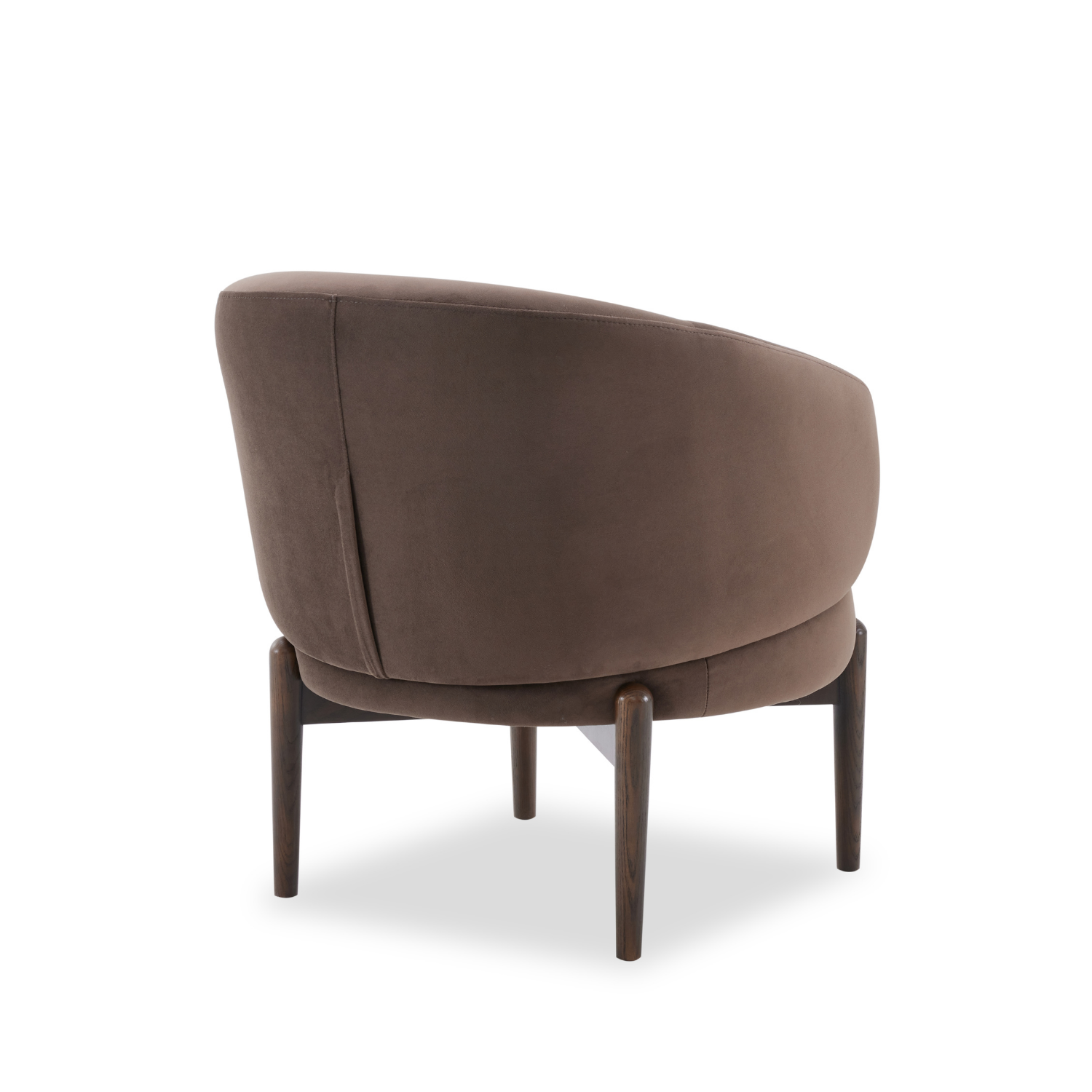 Bloor Accent Chair - Velvet Espresso Upholstered Modern Lounge Chair for Living Room, Bedroom & Office - Perfect for Relaxing, Reading & Decorating