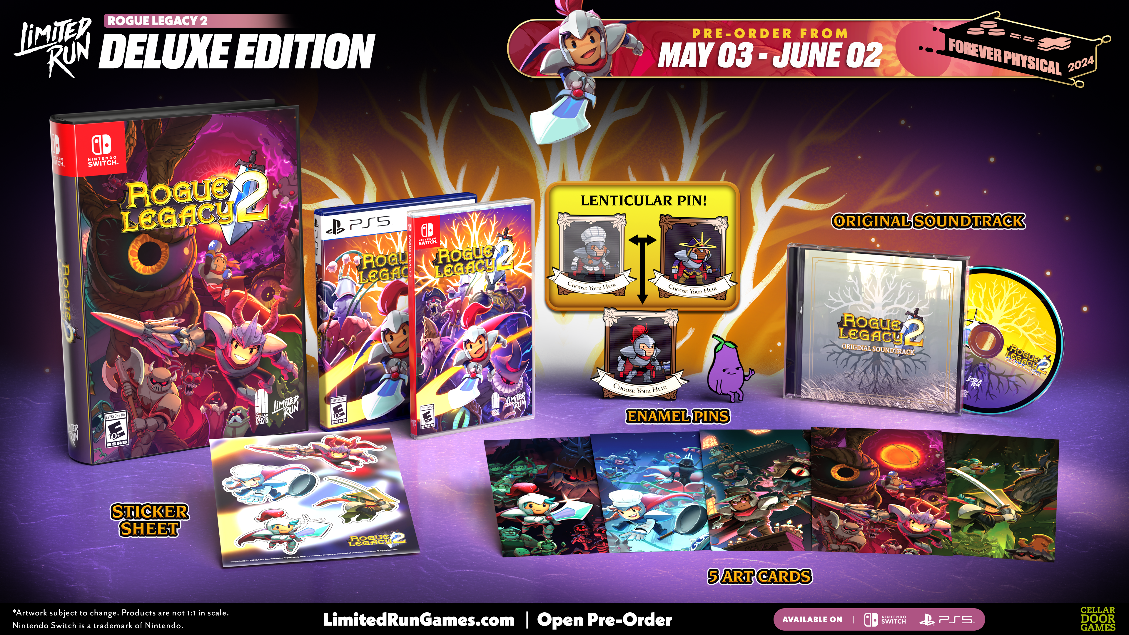 Rogue Legacy 2 Deluxe Edition - Nintendo Switch Limited Run #240 - Action RPG Roguelike Game for Family & Party Gaming