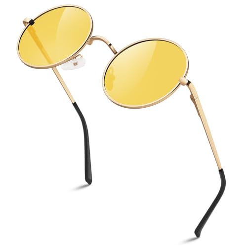 45mm Gold Frame Yellow Lens