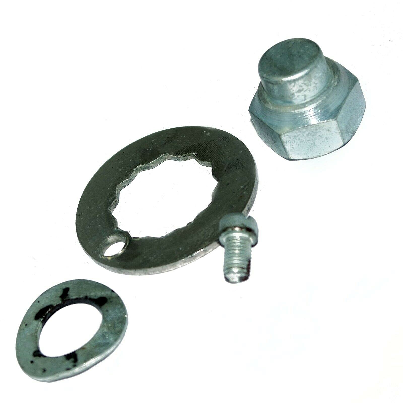 Lambretta Chrome Rear Hub Nut and Locking Washer Kit - High-Quality Scooter Replacement Parts for Smooth Rides & Easy Maintenance | Perfect for Vintage Scooter Restoration & DIY Repairs