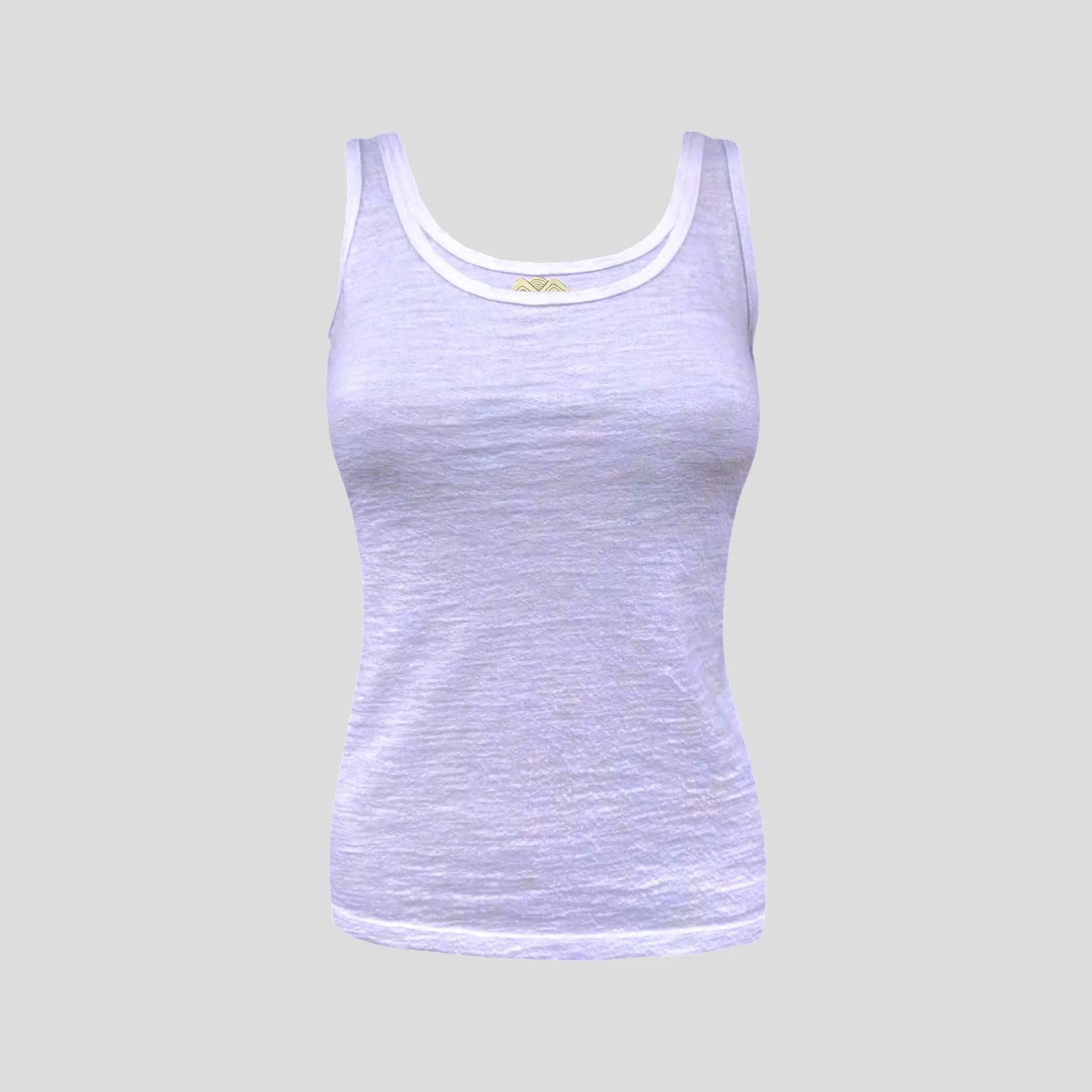 Ultralight Women's Alpaca Wool Tank Top - 160 GSM Soft & Breathable Summer Layering Piece for Travel & Outdoor Activities