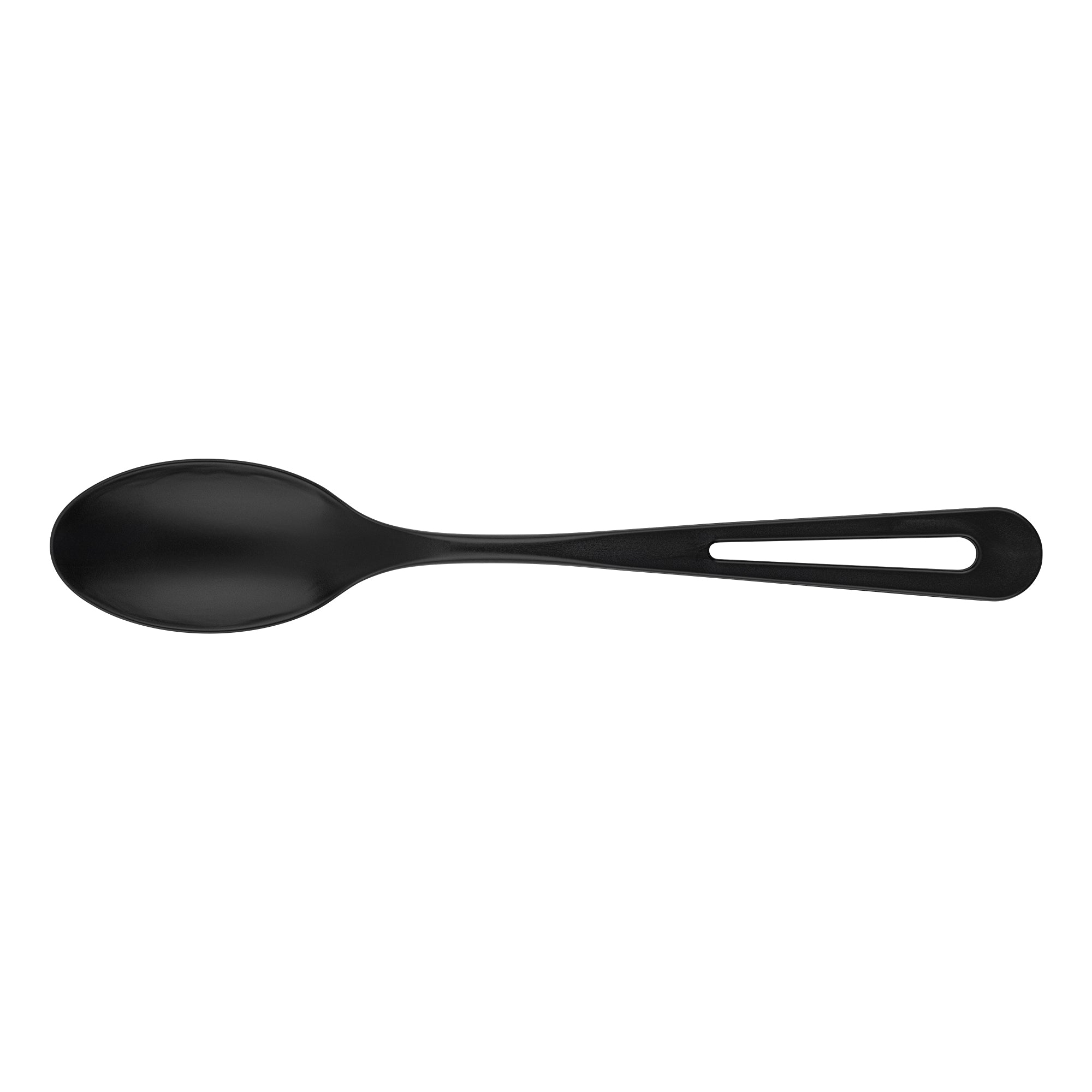 Eco-Friendly Black CPLA Plastic Spoons - Compostable, Heat Resistant (7.5