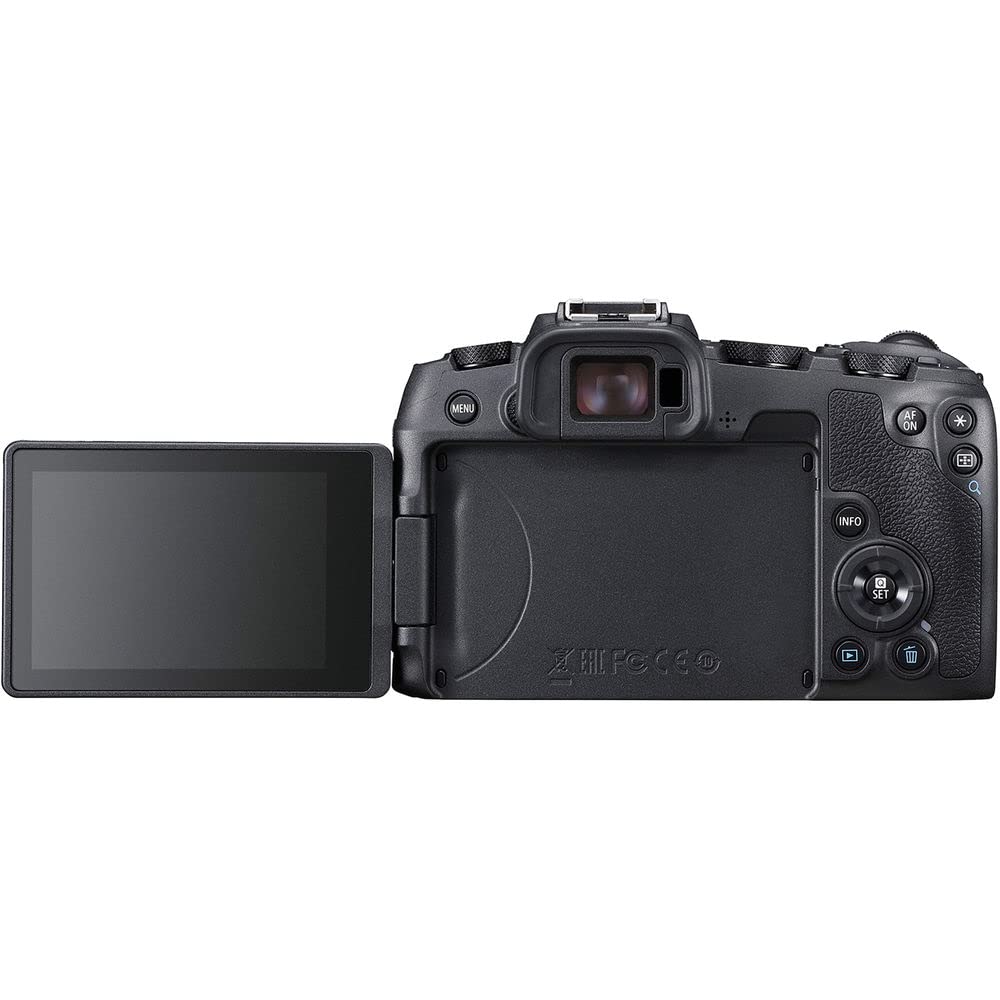 Canon EOS RP Full Frame Mirrorless Camera with RF 24-105mm f/4-7.1 IS STM Lens Kit - 64GB SD Card, Carrying Case, Tripod & Accessories Bundle (Renewed) - Perfect for Travel Photography, Vlogging & Professional Portraits