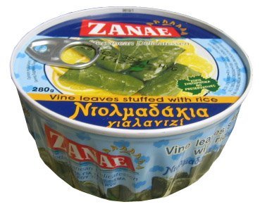 Authentic Grape Leaves Stuffed with Rice (Zanae) 280g by Parthenon Foods - Perfect for Mediterranean Meals, Appetizers & Party Platters