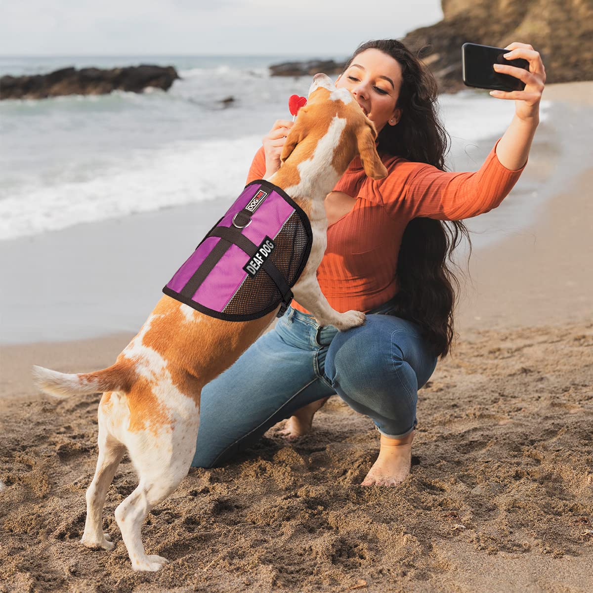 Dogline MaxAire Mesh Cooling Vest for Dogs - Breathable Summer Dog Vest with 2 Removable Deaf Patches, Adjustable Fit 22