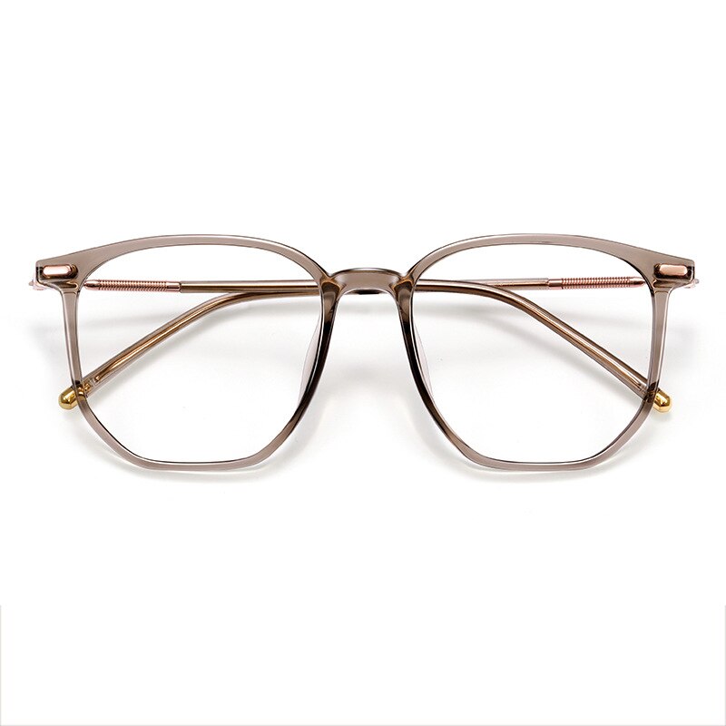 CCspace Unisex Full Rim Large Square Acetate Alloy Reading Glasses 55433 - Stylish & Durable for Reading, Working, and Computer Use