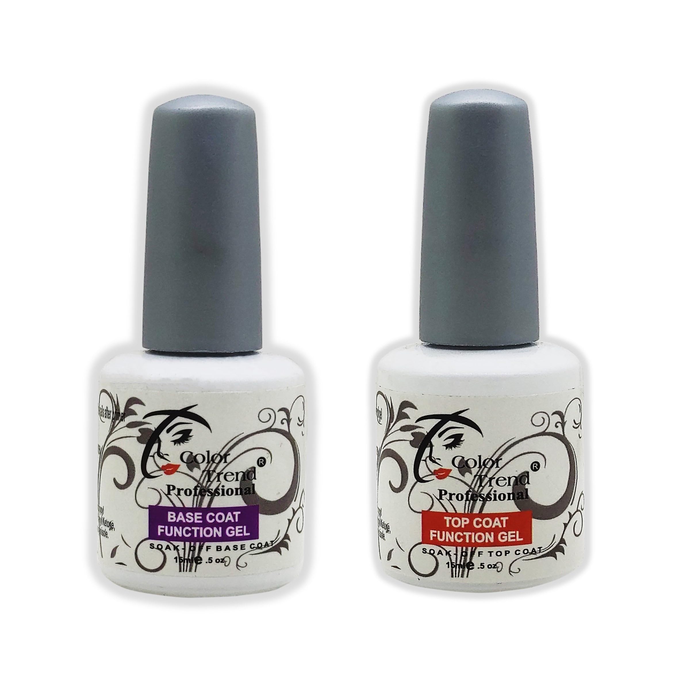 Trendy Look Absolute Nail Care Set - Base Coat & Top Coat for Long-Lasting Manicure | Perfect for Home Nail Care, Salon Use & DIY Nail Art