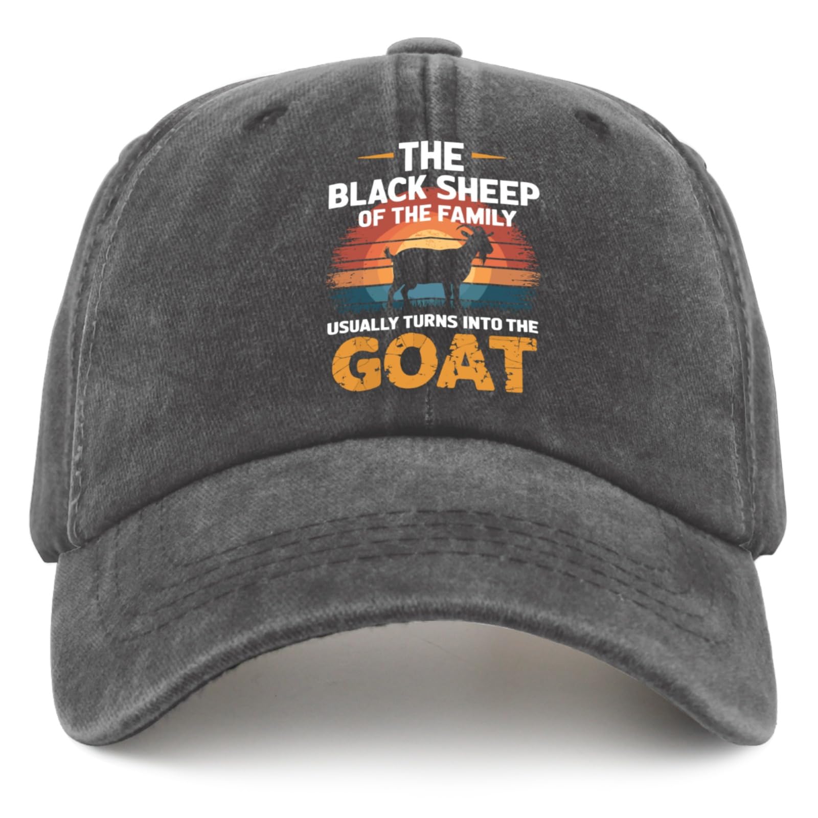Black Sheep Baseball Cap - Adjustable Fitted Golf Hat for Men | Perfect for Casual Wear, Sports & Outdoor Activities