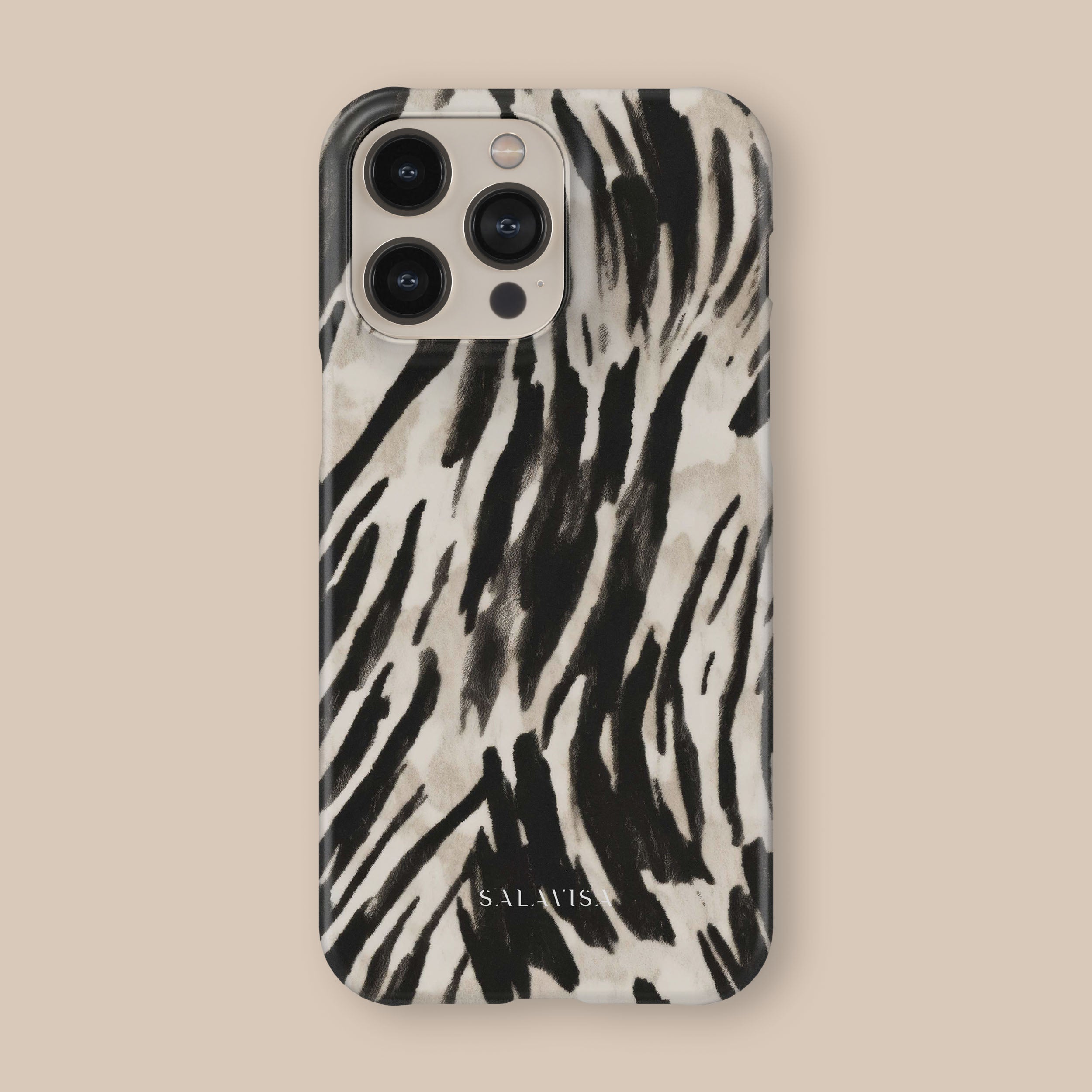 Dark Zebra Print Phone Case - Durable Slim Protective Cover for iPhone & Samsung - Perfect for Everyday Use, Travel & Outdoor Activities
