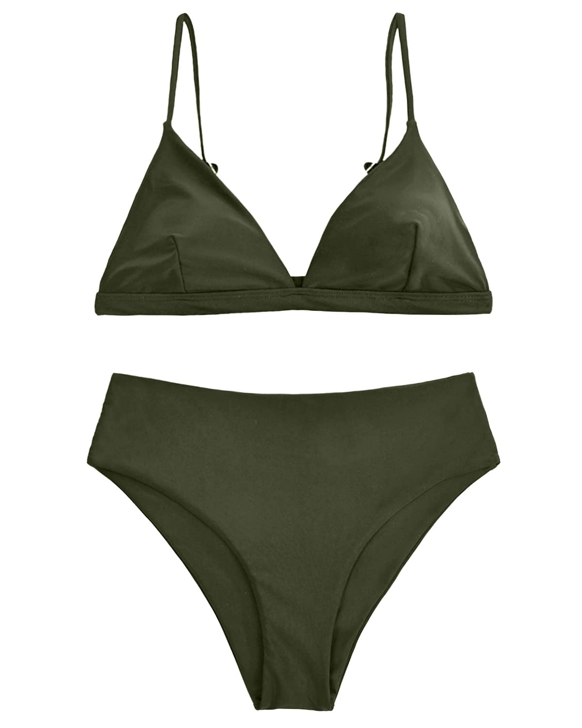 Women's High Waisted Triangle Bikini Set - Sexy Two Piece Bathing Suit for Teen Girls & Women - Perfect for Beach, Pool Party & Summer Vacation