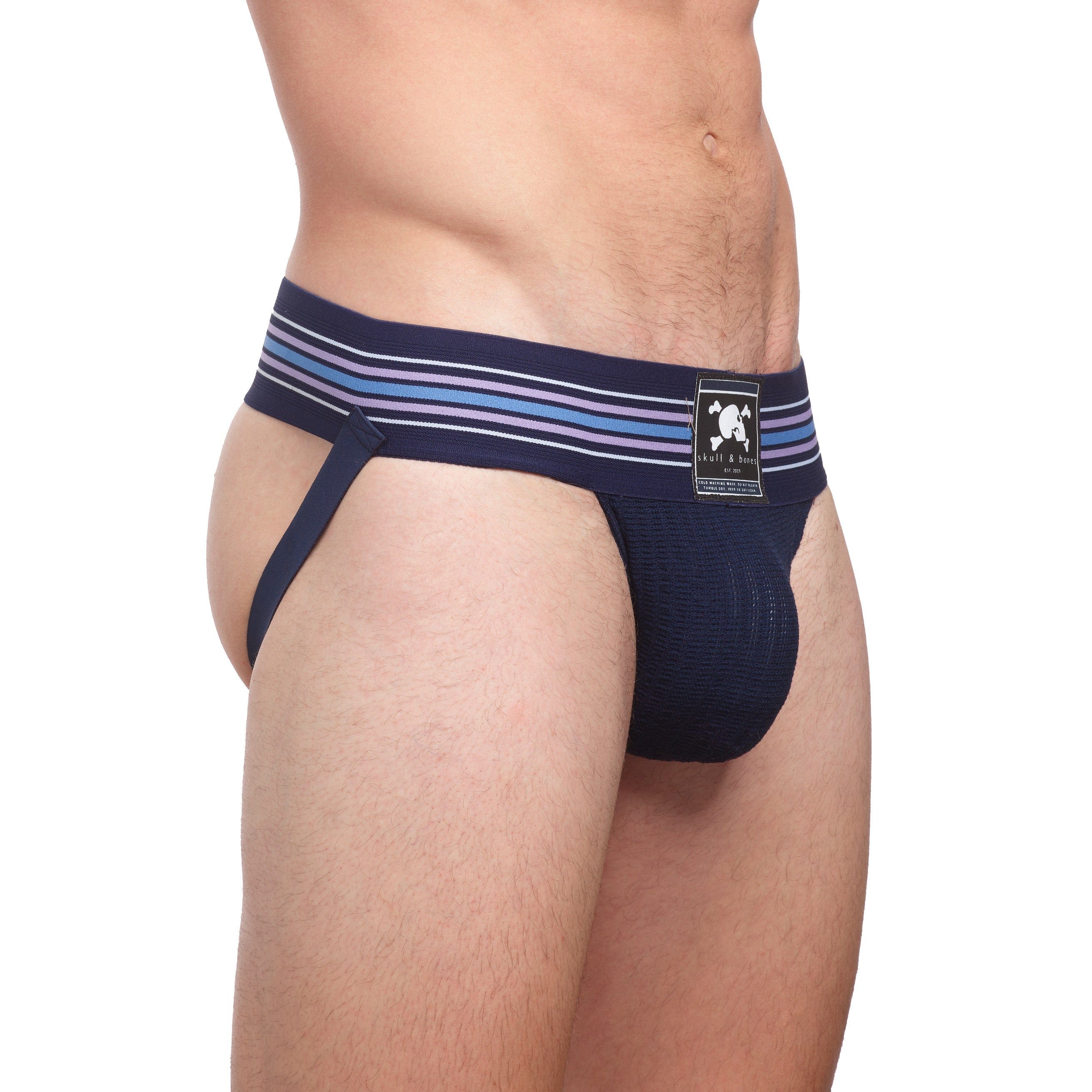 Navy Blue Locker Room Jock Strap - Comfortable Athletic Support for Sports & Gym Workouts