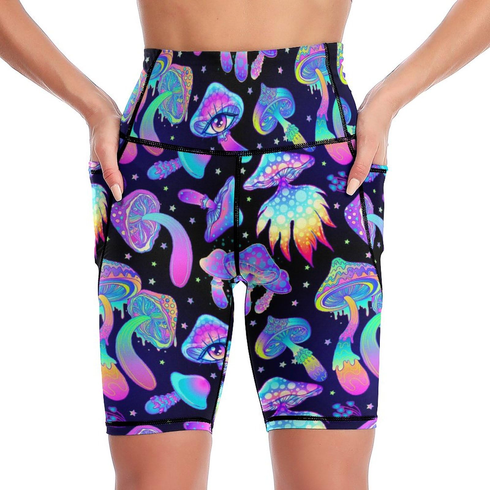 Women's High Waist Biker Shorts with Pockets - Workout Running Yoga Shorts for Women - Perfect for Gym, Cycling & Lounge Wear