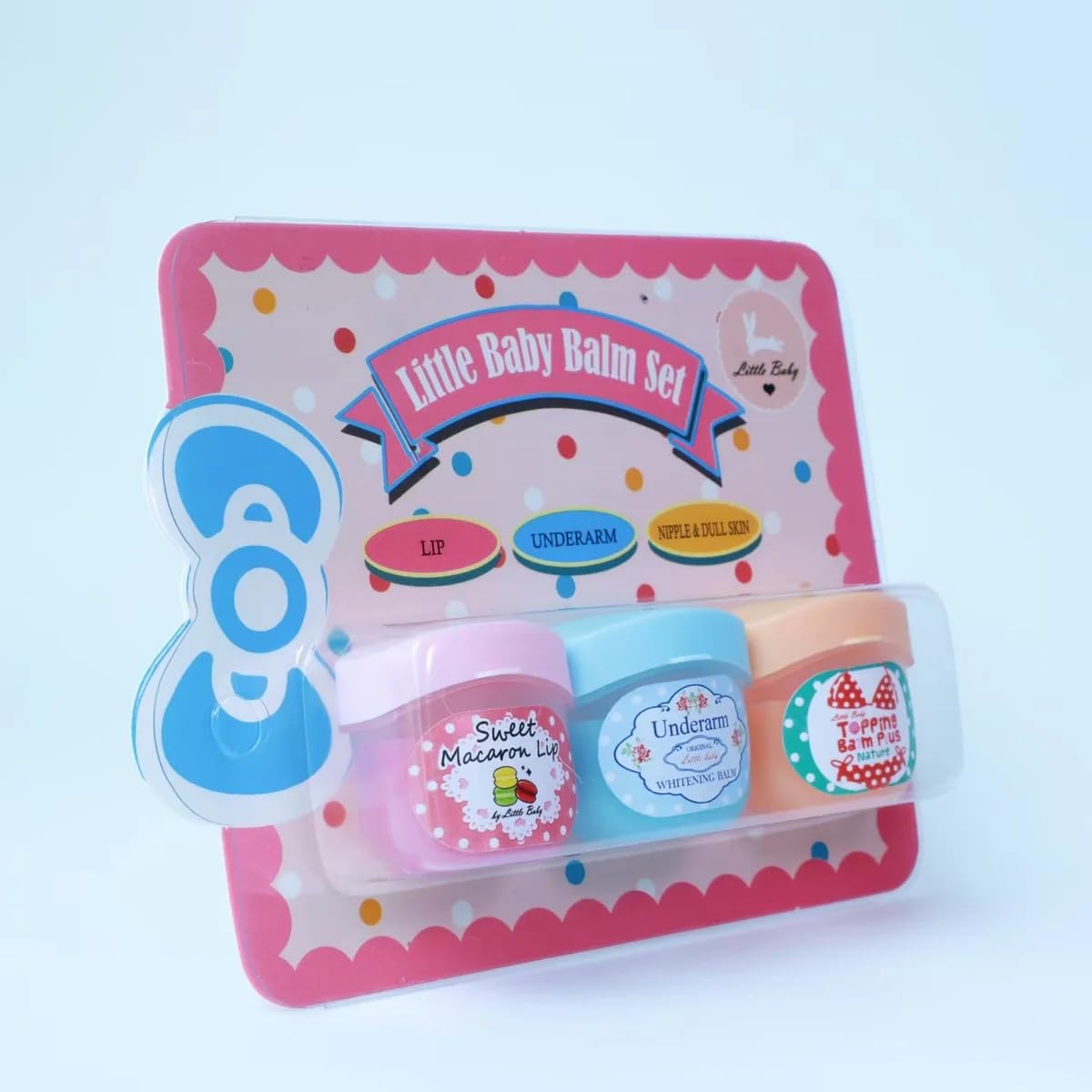 Little Baby Balm Set 3-in-1 for Lips, Underarms & Buttocks - 10g Travel Size - Soothing Skin Care for Newborns & Toddlers - Perfect for Diaper Rash, Dry Lips & Sensitive Areas