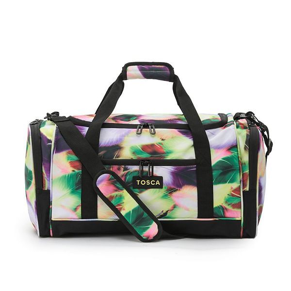 Tosca TCA798M 70cm Sports Duffle Bag - Large Waterproof Gym Bag for Men & Women, Yellow/Feather Color - Perfect for Travel, Gym, Sports & Weekend Getaways