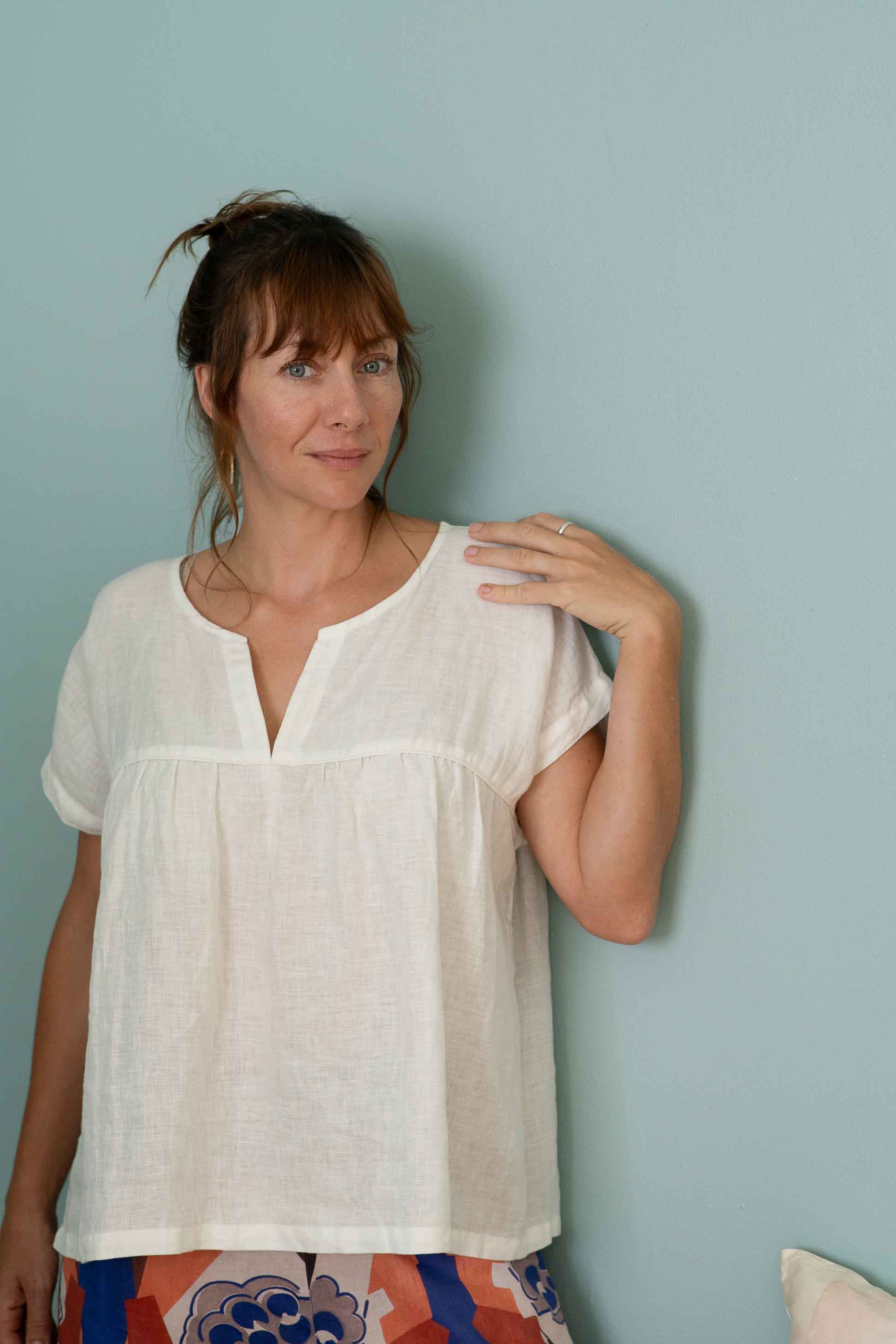 Lazybones Julia Top - Cozy Warm White Knit Sweater for Women | Perfect for Casual Outfits, Fall & Winter Layering, and Coffee Dates