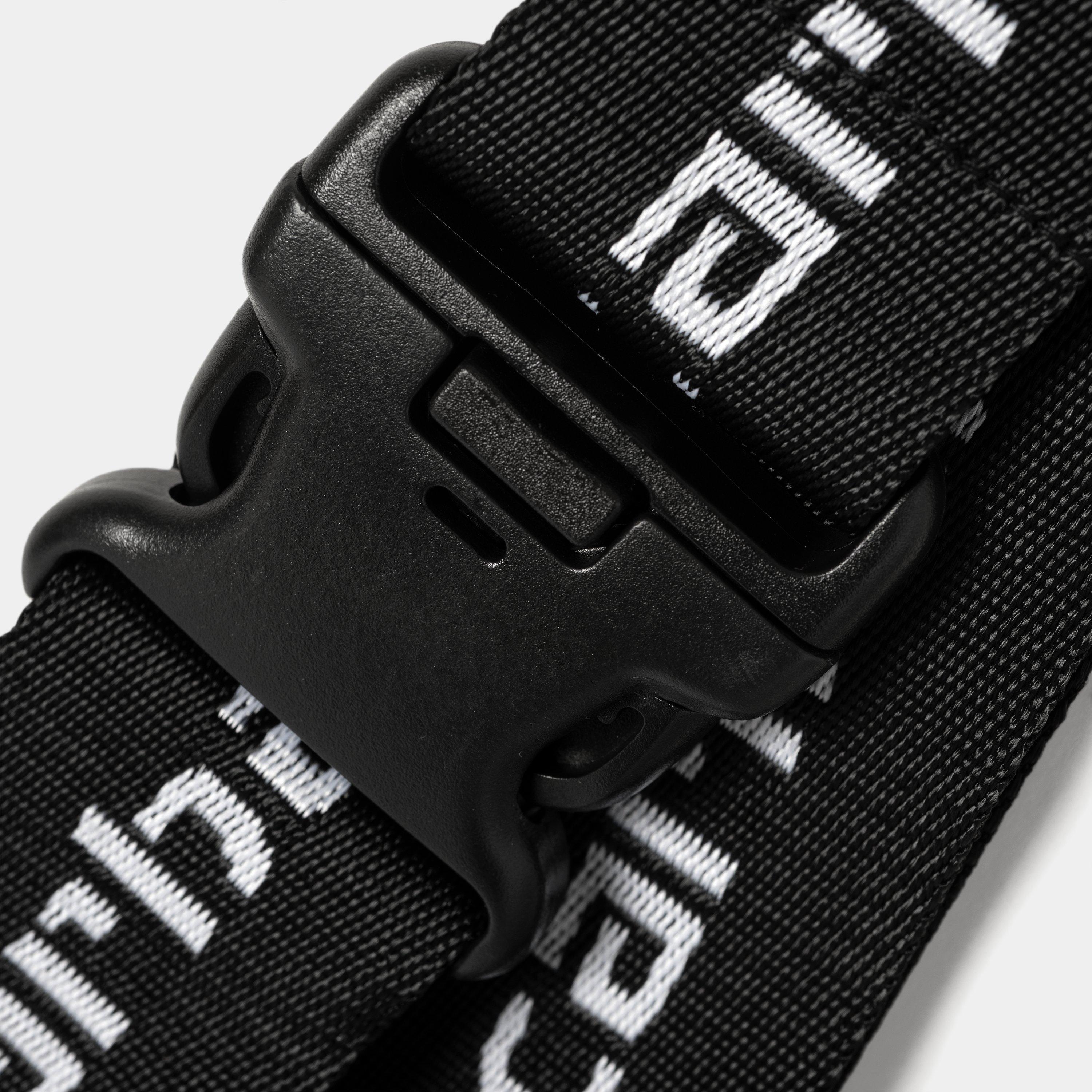 Durable Black & White Luggage Belt for Secure Travel - Perfect for Airports, Train Stations & Bus Terminals