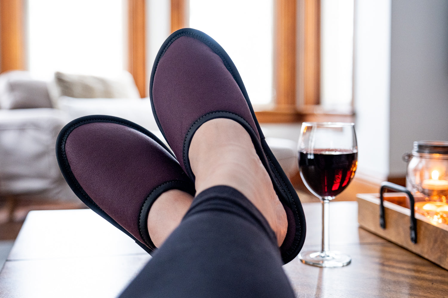Ultralight Women's Sheepskin Slip-On Mule Slippers - Cozy House Shoes for Indoor Comfort & Relaxation