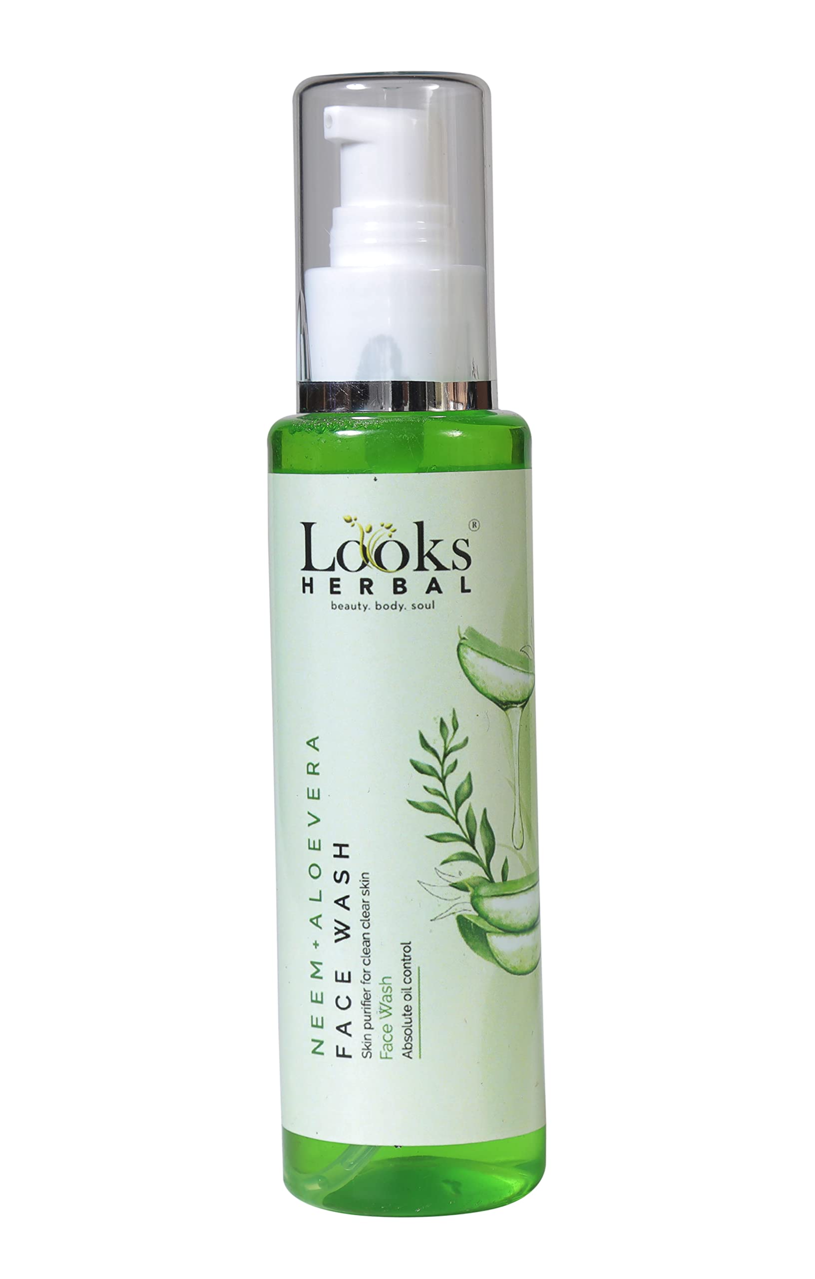 Neem Herbal Face Wash for Deep Cleansing - Brightens & Cleans Skin - Gentle Daily Facial Cleanser for Acne, Oily & Sensitive Skin - Perfect for Morning & Night Skincare Routine