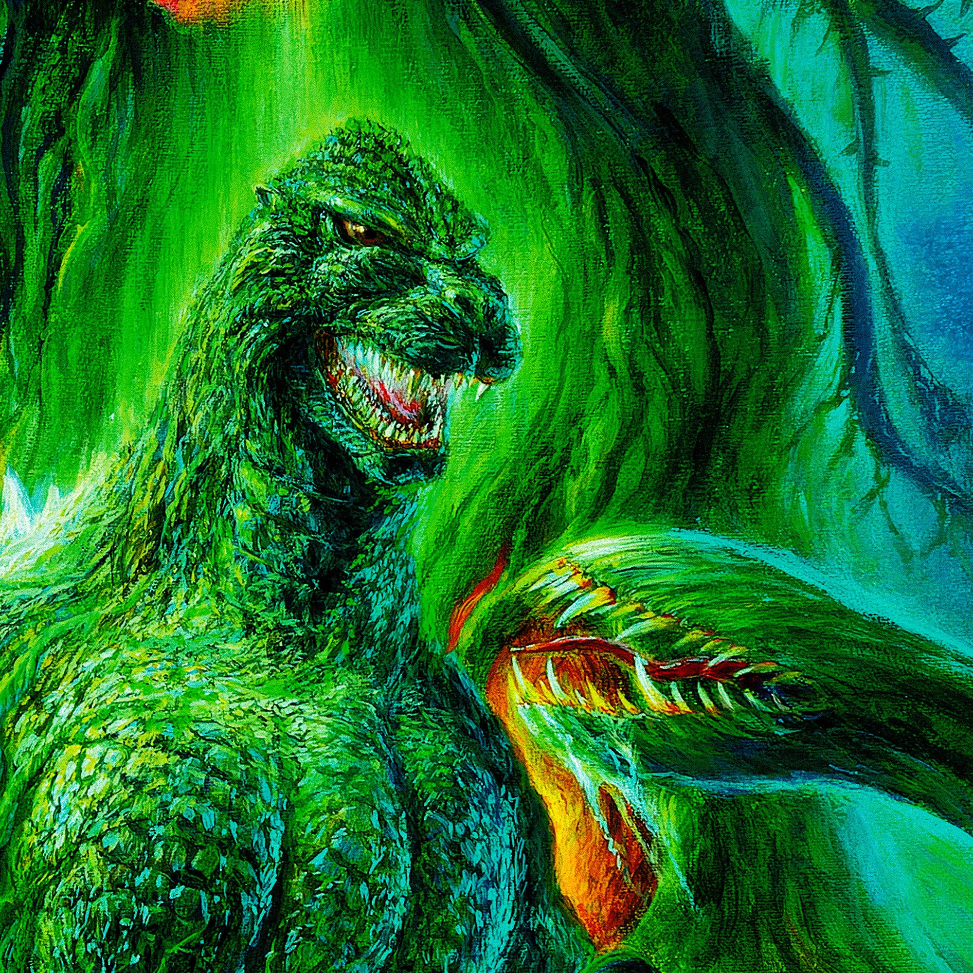 Godzilla vs Biollante (Version 1) Movie Poster - Classic Japanese Kaiju Film Wall Art for Home Theater, Office & Gaming Room Decor