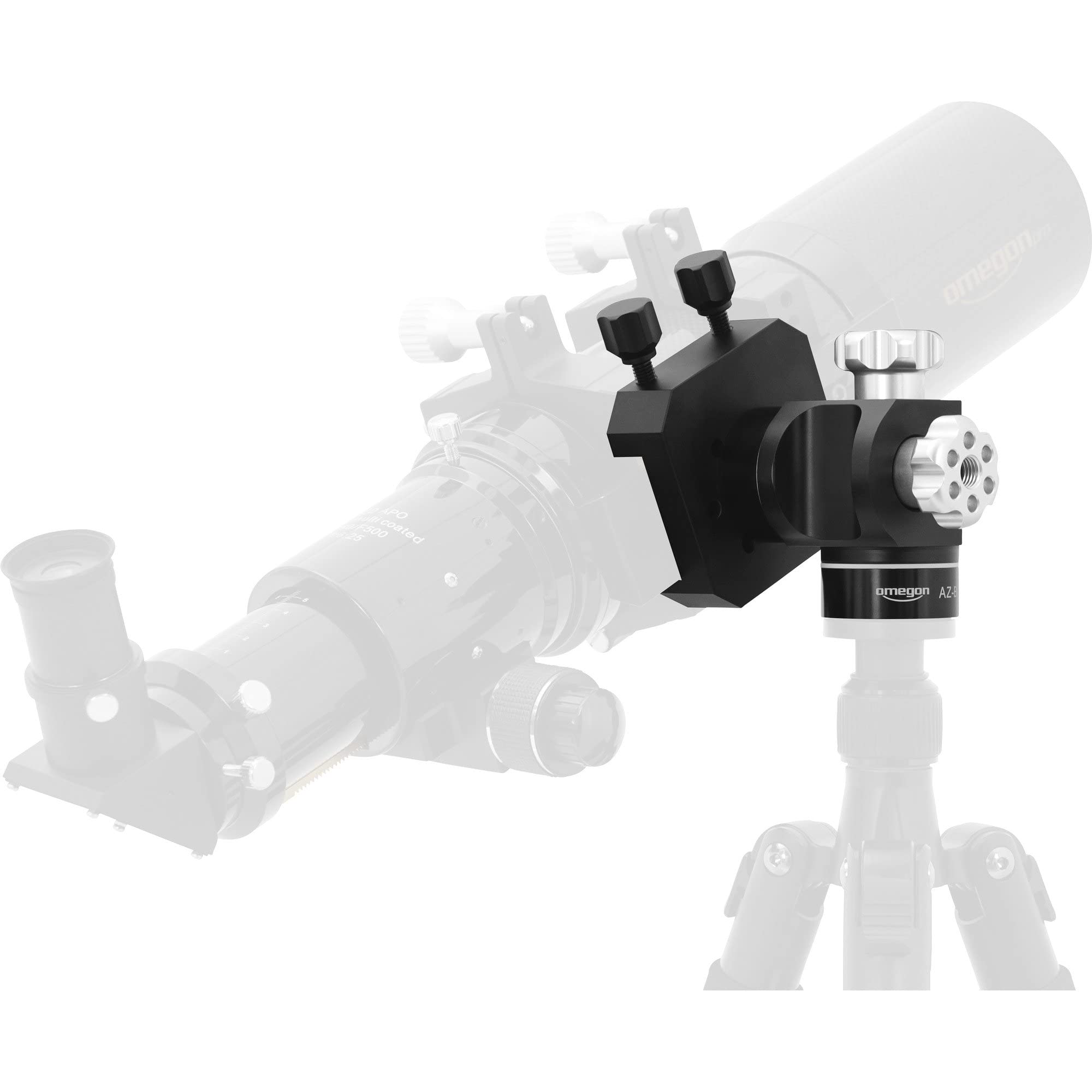Omegon AZ-Baby Altazimuth Mount - Lightweight & Portable Telescope Mount for Astronomy Beginners | Perfect for Stargazing, Backyard Observation & Travel Use