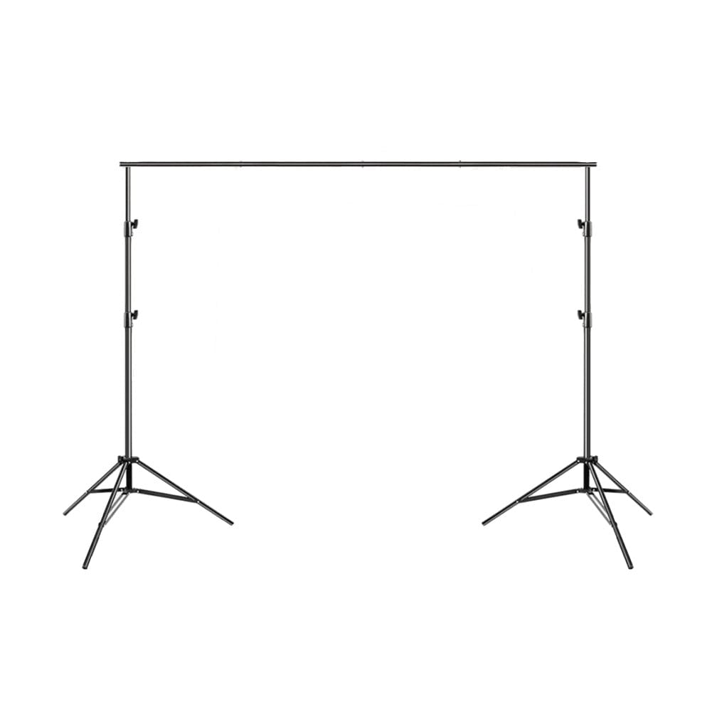 Portable Backdrop Stand 8.2ft x 9.8ft (2.5M x 3.0M) with 4-Segment Crossbar - Supports 4kg Load - Perfect for Photography Studio, YouTube Videos & Events (Open Box)