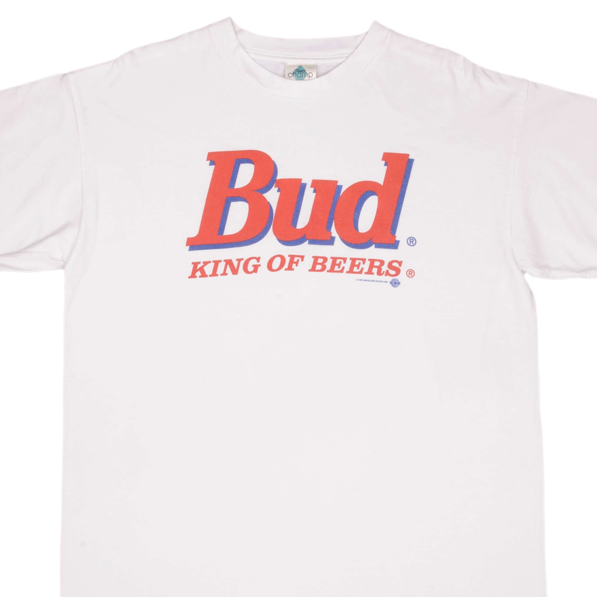 Vintage 1993 Budweiser King of Beers T-Shirt XL - Retro Beer Lover Gift for Men, Perfect for Parties, Concerts & Casual Wear