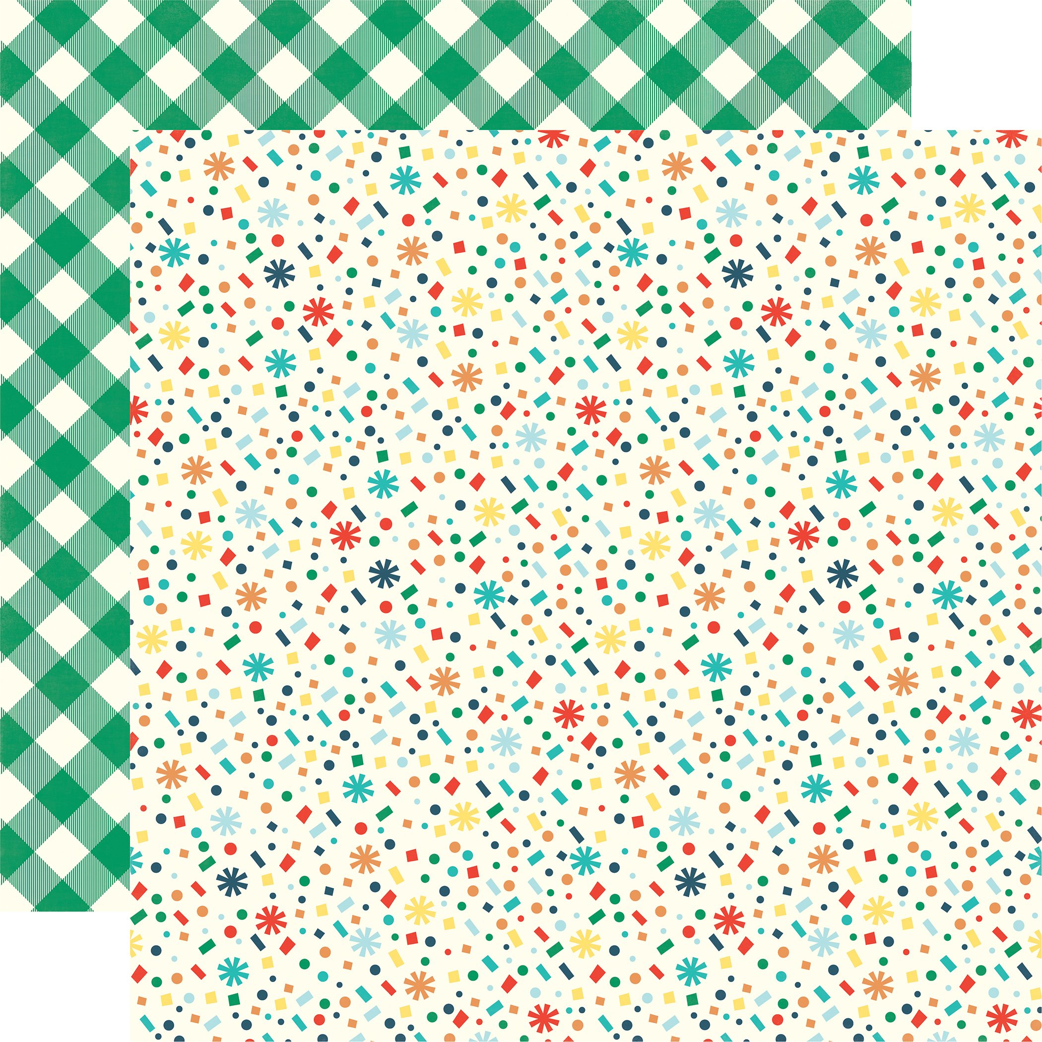 Echo Park Paper Co. Confetti Explosion Scrapbooking Paper - Premium 12x12 Inch Cardstock for DIY Crafts, Party Decorations & Memory Albums - Perfect for Scrapbooking, Card Making & Home Decor Projects