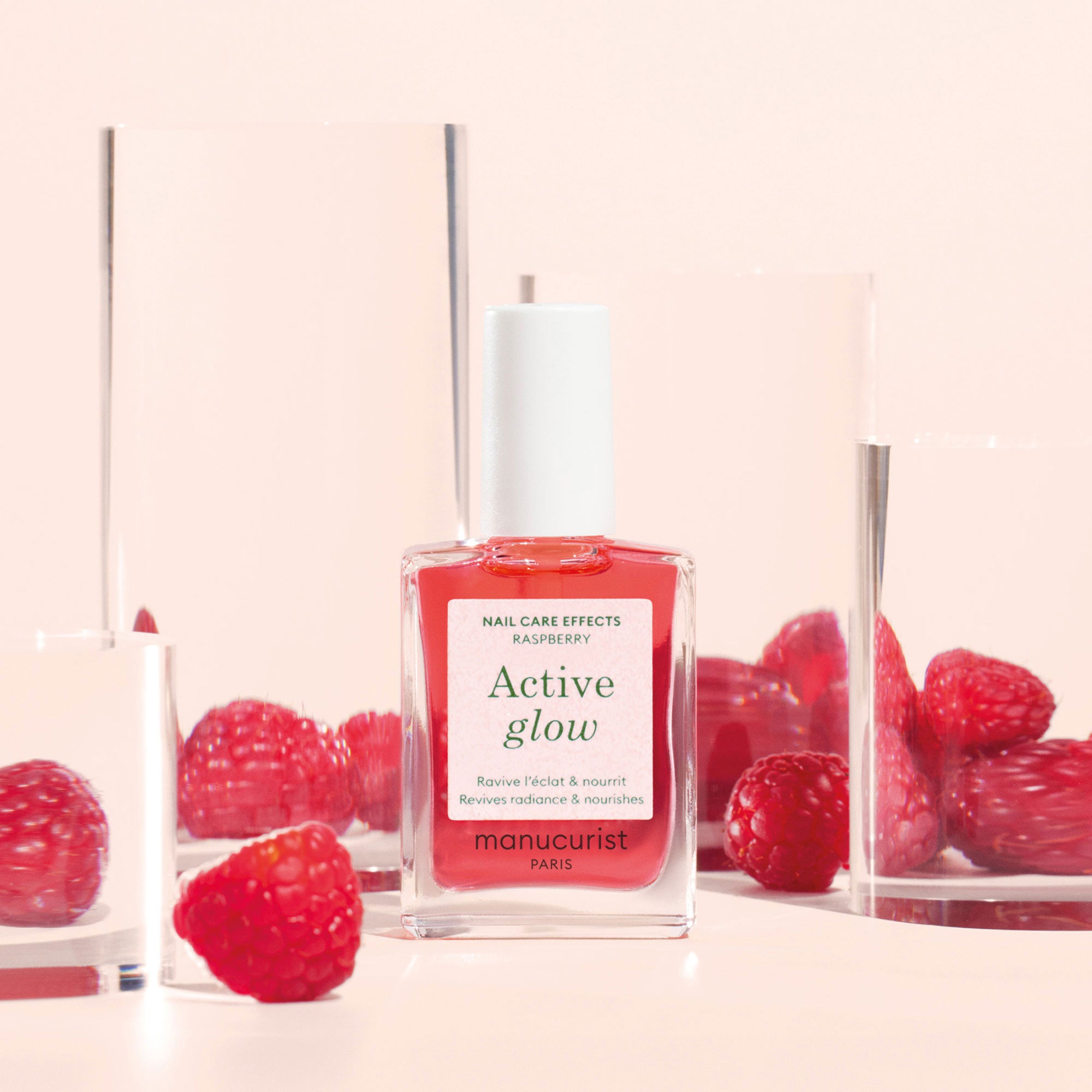 Manucurist Active Glow Nail Polish - Vegan & Non-Toxic Nail Care for Healthy, Shiny Nails | Perfect for Daily Wear, Special Occasions & At-Home Manicures