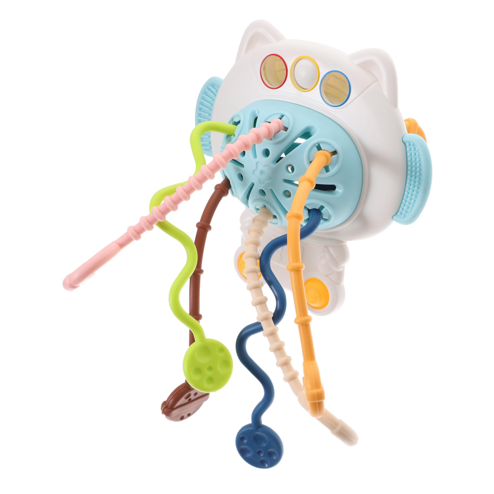 KOMBIUDA Drawstring Sensory Toys - STEM Teething & Bath Toys for Babies & Toddlers - Educational Learning & Chewing Relief - Perfect for Playtime, Bathtime & Sensory Development