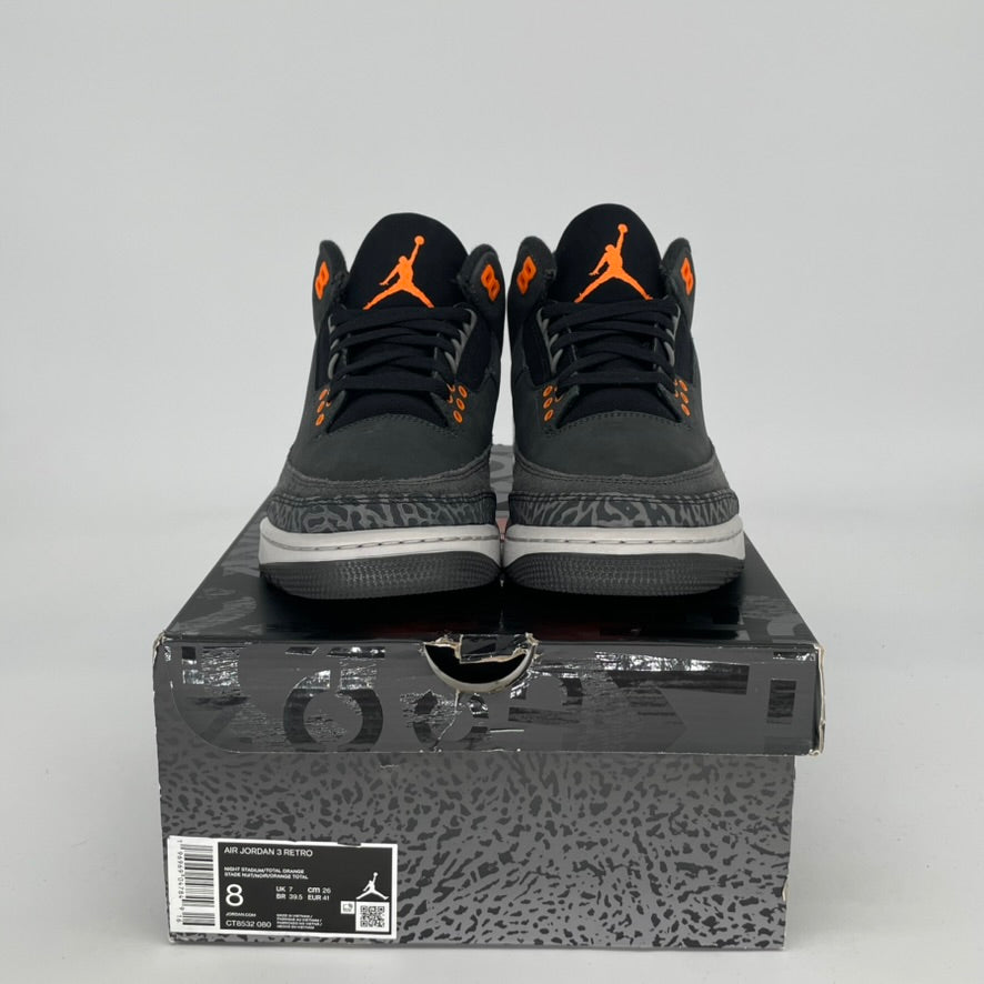 Original Air Jordan 3 Fear Sneakers - Size 8/9.5W (CT8532-080) - Retro Basketball Shoes for Men & Women - Perfect for Streetwear, Gym & Casual Outfits