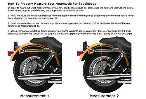 High-Visibility Reflective Motorcycle Saddlebags - Waterproof Durable Throw-Over Pannier Bags for Harley, Cruiser & Touring Bikes - Perfect for Commuting, Road Trips & Adventure Riding