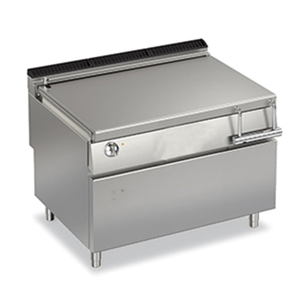 Baron 120L Electric Bratt Pan with Motorized Tilting - Commercial Grade Tilting Braising Pan for Restaurants, Catering & Large Batch Cooking
