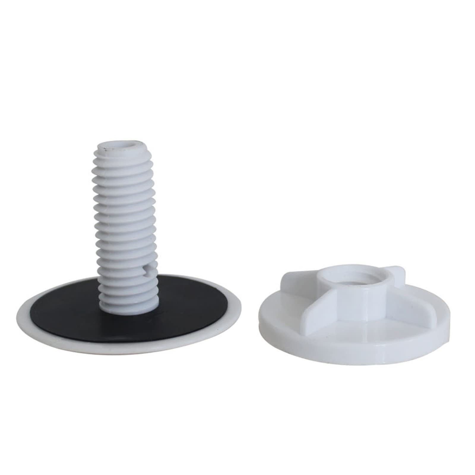 2-Pack White Metal Kitchen Sink Hole Covers - Faucet Hole Plates & Tap Hole Stoppers for Seamless Sink Aesthetics in Modern Kitchens