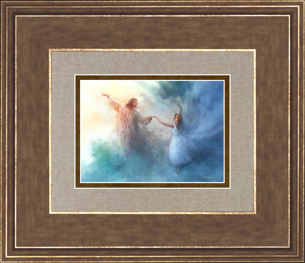 A Pas De Deux By Yongsung Kim - Elegant Ballet Art Print for Home Decor | Perfect for Dance Studios, Living Rooms & Gift Ideas
