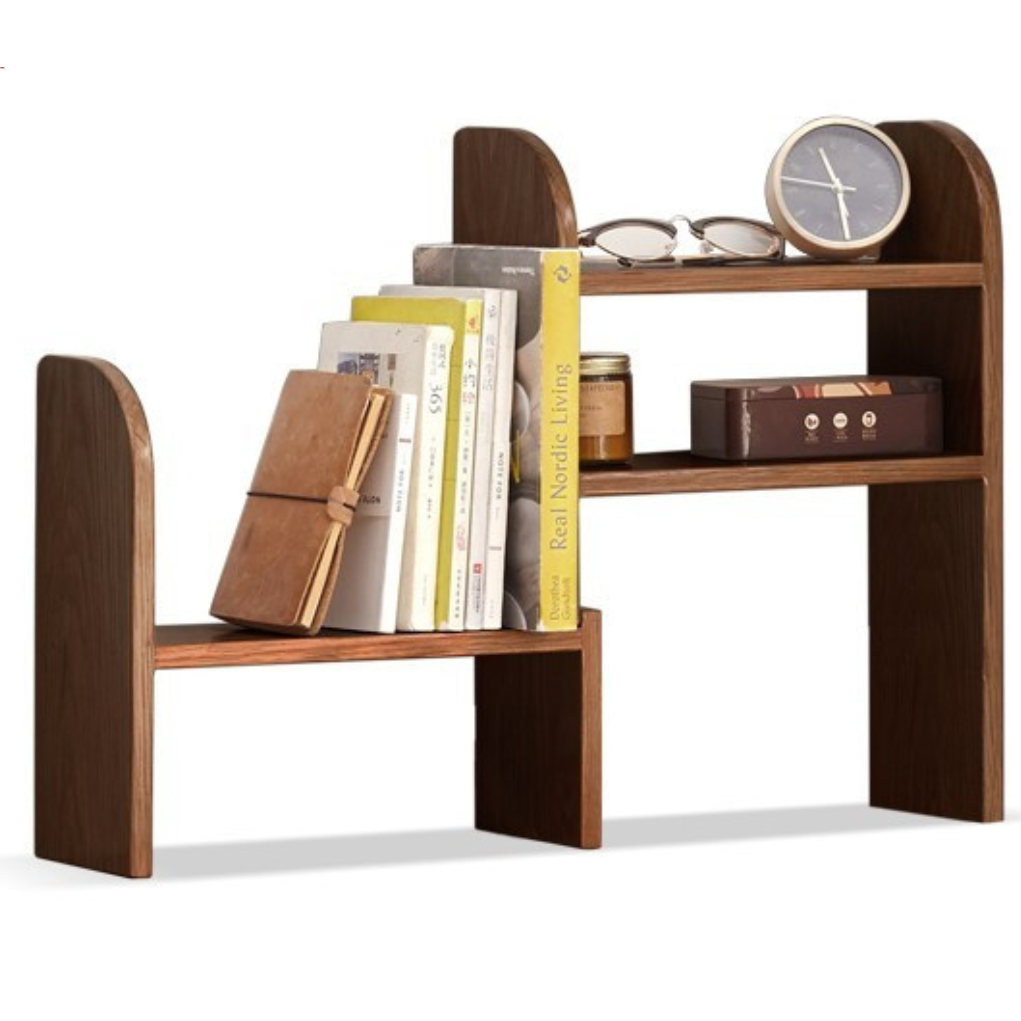 13.2-24x5.9x17.7inch / 33.5-61x15x45сm / Walnut color / telescopic shelf