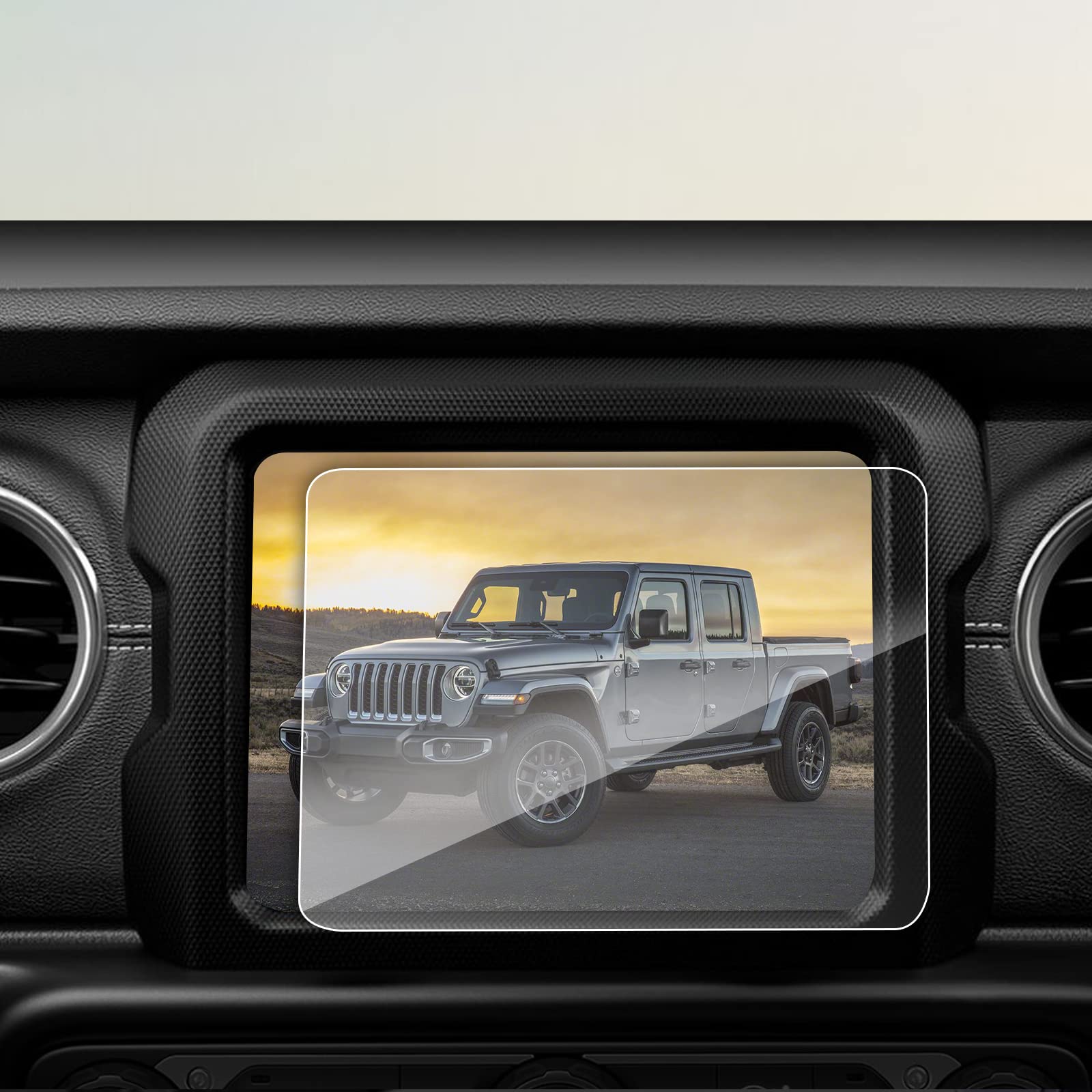Upgraded 8.4 Inch Screen Protector for 2018-2023 Jeep Wrangler JL & 2020-2022 Gladiator Uconnect Display | HD 9H Scratch Resistant Touchscreen Protective Film | Perfect for Off-Road Adventures & Daily Driving Protection