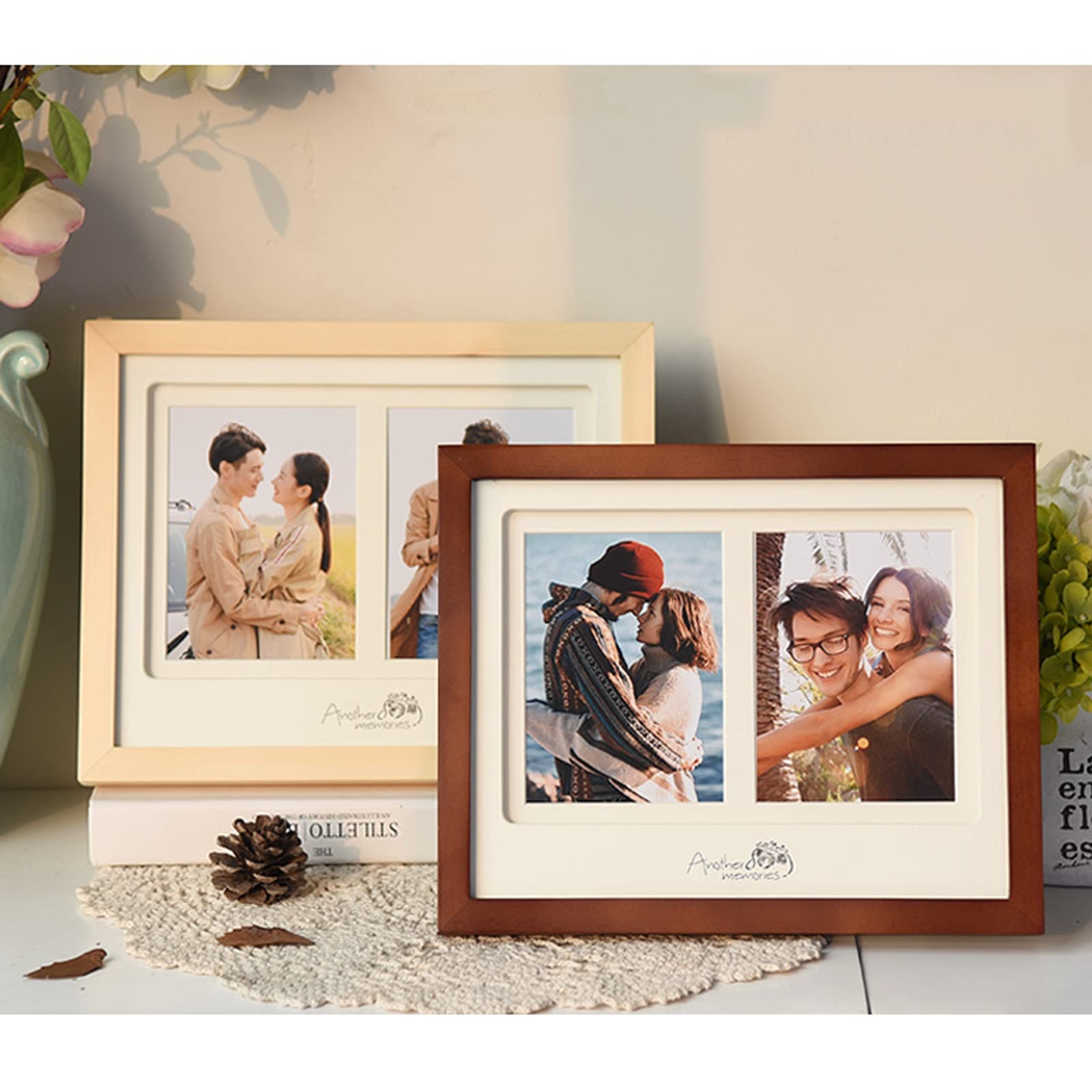 Wooden Photo Frame with Glass Cover - Home & Office Desktop Decor for Displaying Pictures