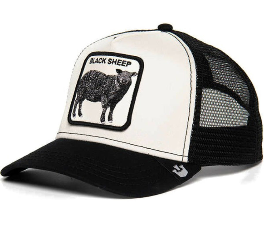 Goorin Bros 'Black Sheep' White Trucker Baseball Cap for Men & Women - Stylish Adjustable Snapback Hat for Outdoor Activities, Sports & Casual Wear