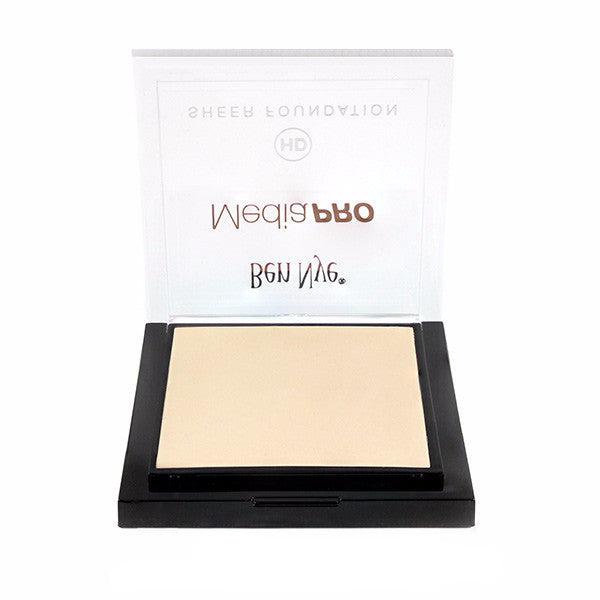 Ben Nye MediaPRO HD Sheer Foundation - Lightweight, Buildable Coverage for Flawless Skin | Professional Makeup for Photography, Film & Everyday Wear