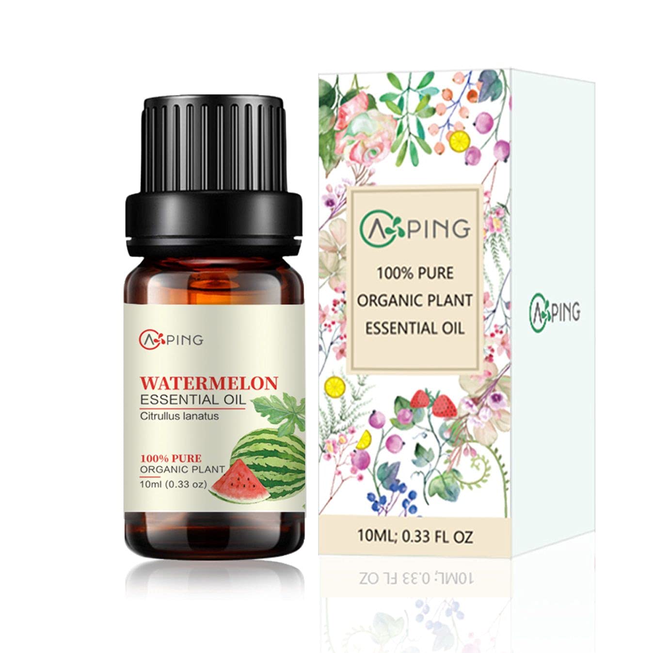 100% Pure Organic Watermelon Essential Oil (Citrullus lanatus) - Natural Aromatherapy Oil for Diffusers, Massage, Perfume & Skin Care - 0.33oz - Perfect for Relaxation, Spa & Home Fragrance
