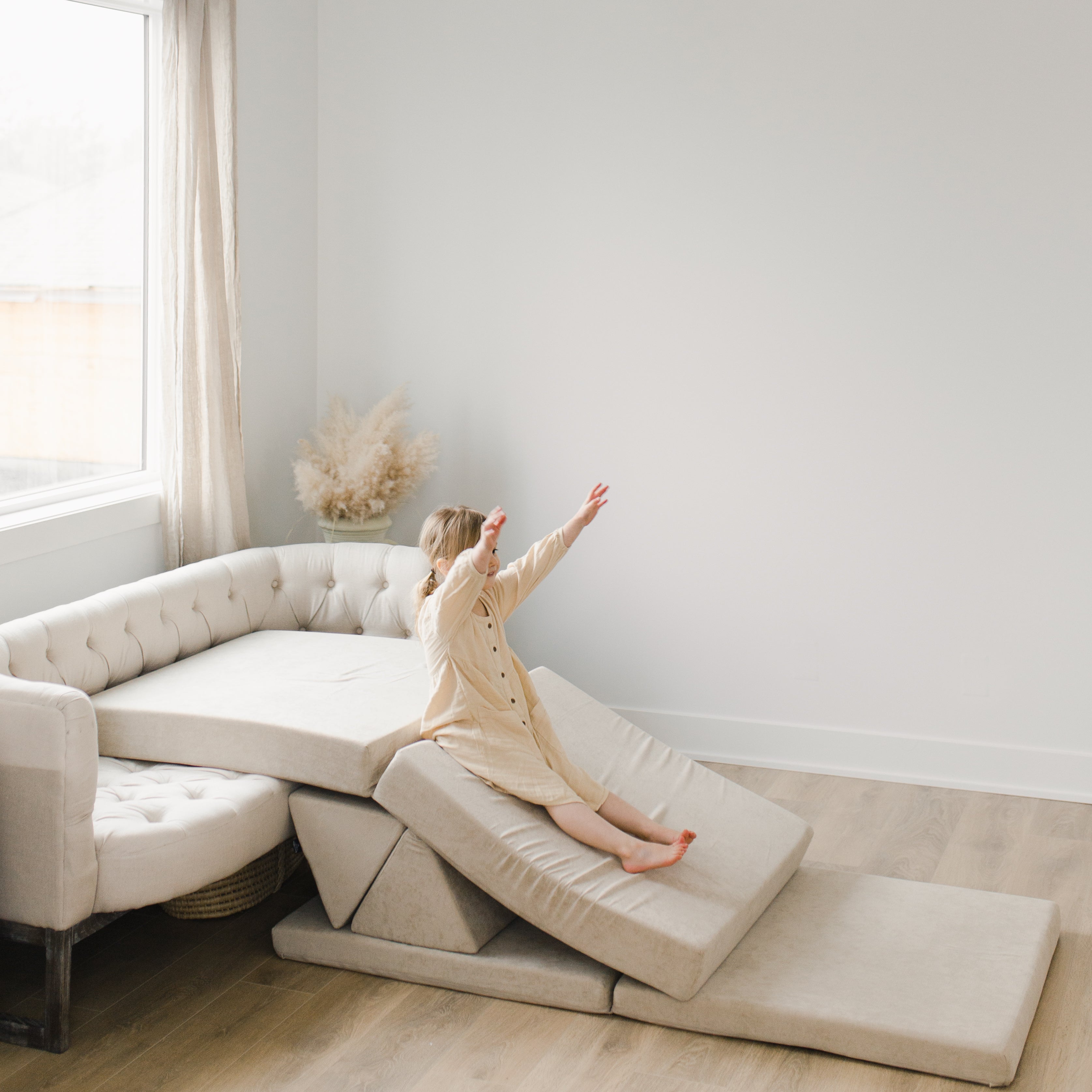 Modular Kids Play Sofa - Soft & Safe Children's Couch for Playroom, Nursery, or Living Room - Perfect for Toddler Playtime, Reading Nook, and Relaxation