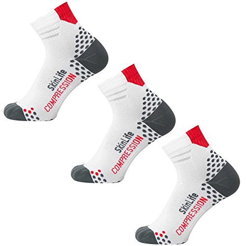 3 Pairs - White/Red