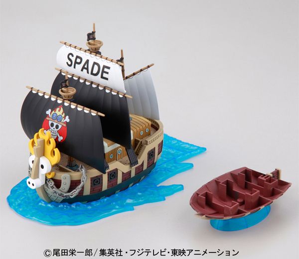 Bandai One Piece Grand Ship Collection #12 Spade Pirate Ship Model Kit - Anime Building Set for Collectors & Display - Perfect for Anime Fans, Gift Giving & Home Decor