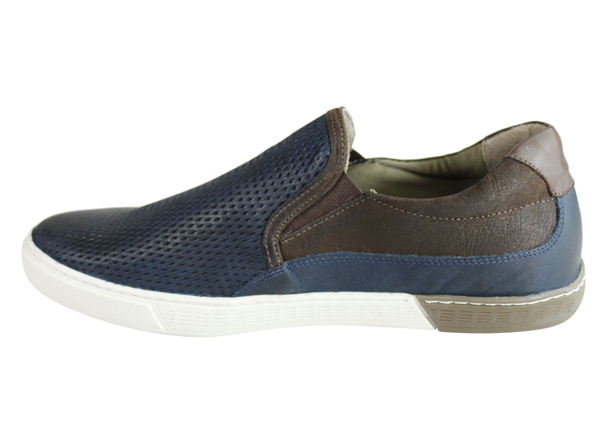 Ferricelli Kelvin Men's Leather Slip-On Casual Loafers - Handmade in Brazil - Perfect for Business Casual, Office & Weekend Wear