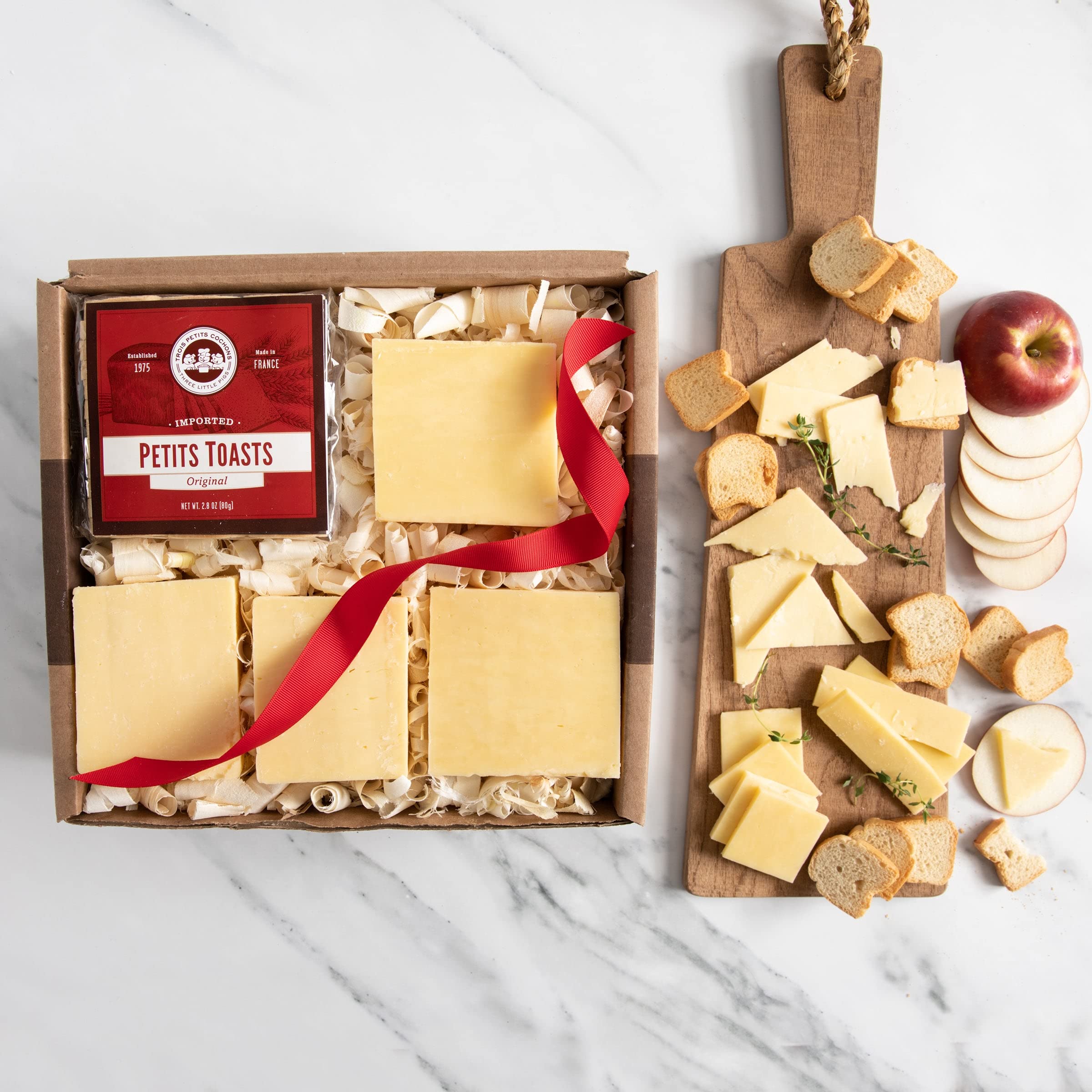 Premium Cheddars of the World Cheese Gift Box - Artisanal Cheese Collection for Gourmet Lovers, Holiday Gifts & Charcuterie Boards